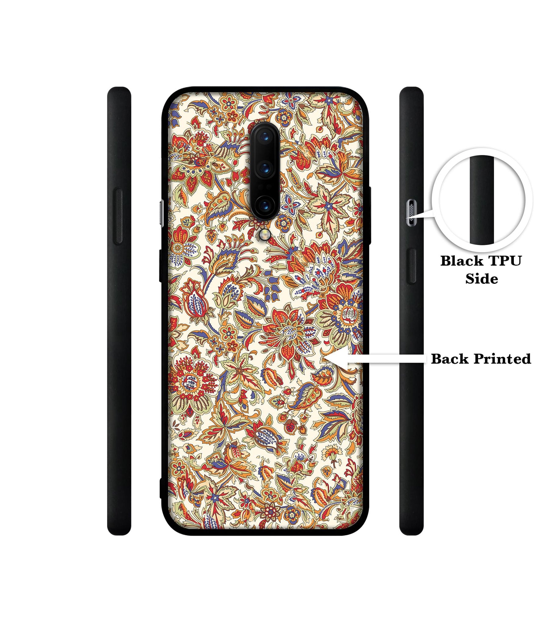 Floral Designer 2D Printed Back Case Cover for OnePlus 7 Pro 4G