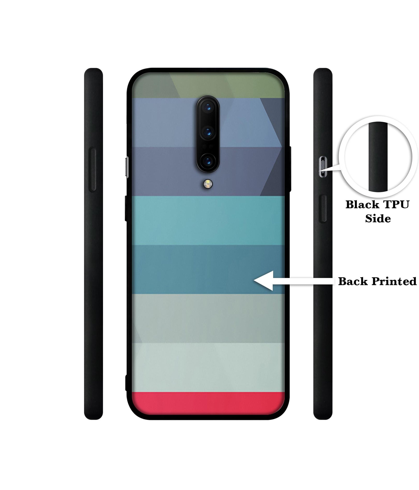 Colorful Lines Designer 2D Printed Back Case Cover for OnePlus 7 Pro 4G