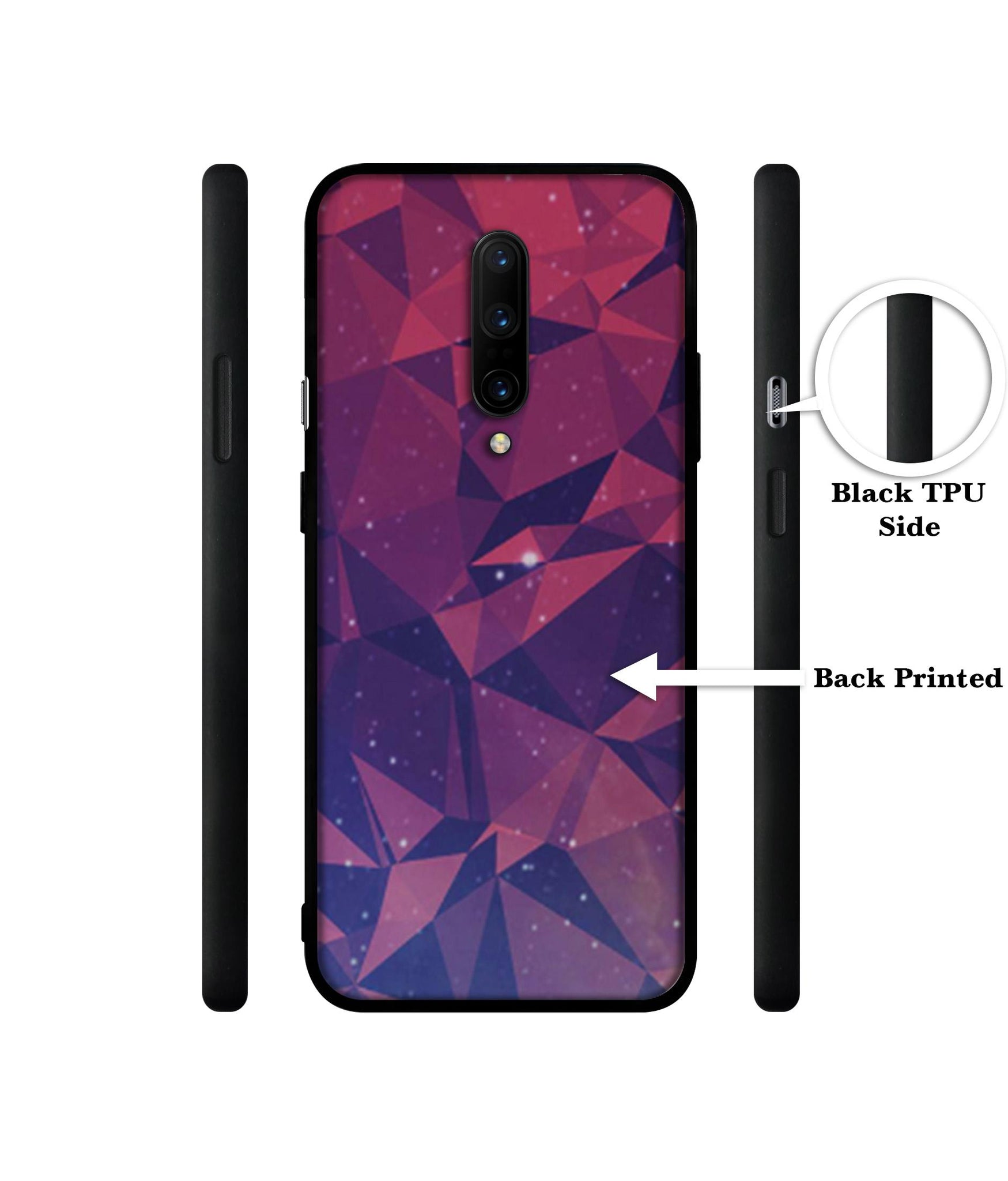 Bad Color Shape Designer 2D Printed Back Case Cover for OnePlus 7 Pro 4G