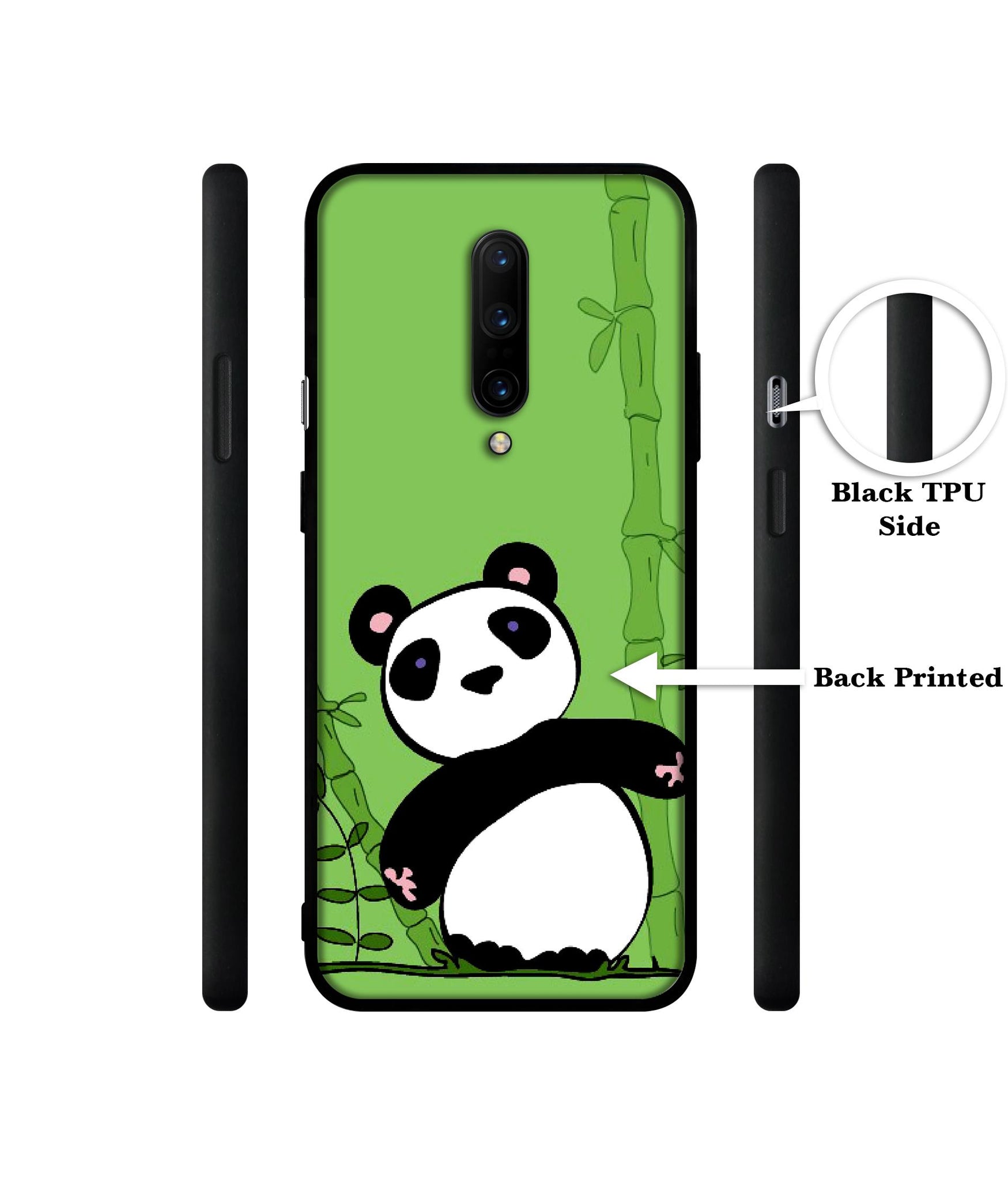 Panda with Bamboo Designer 2D Printed Back Case Cover for OnePlus 7 Pro 4G