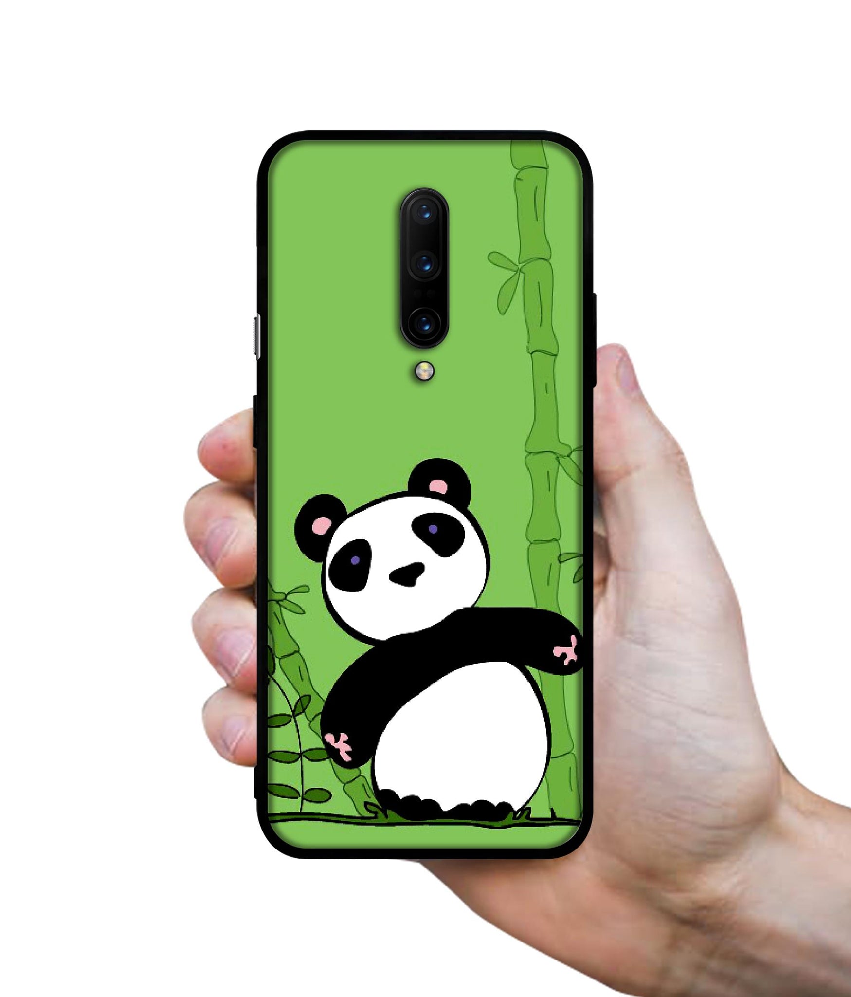 Panda with Bamboo Designer 2D Printed Back Case Cover for OnePlus 7 Pro 4G