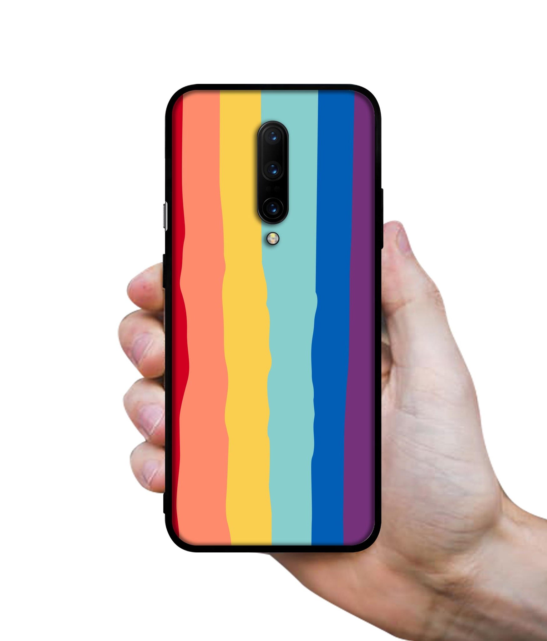 Rainbow Designer 2D Printed Back Case Cover for OnePlus 7 Pro 4G