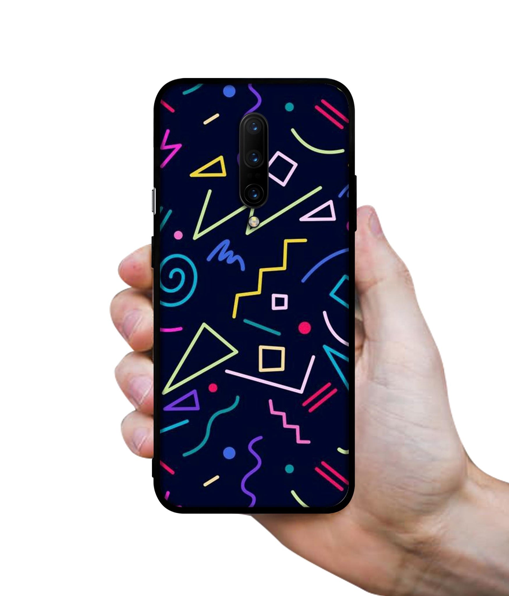 Retro Abstract Designer 2D Printed Back Case Cover for OnePlus 7 Pro 4G