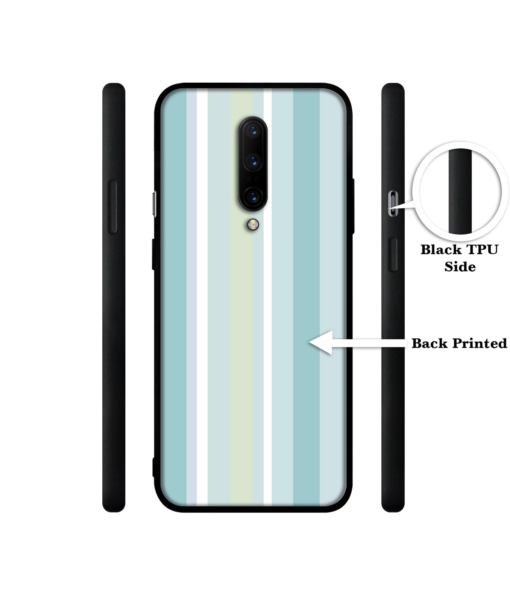 Light Green Stripes Designer 2D Printed Back Case Cover for OnePlus 7 Pro 4G