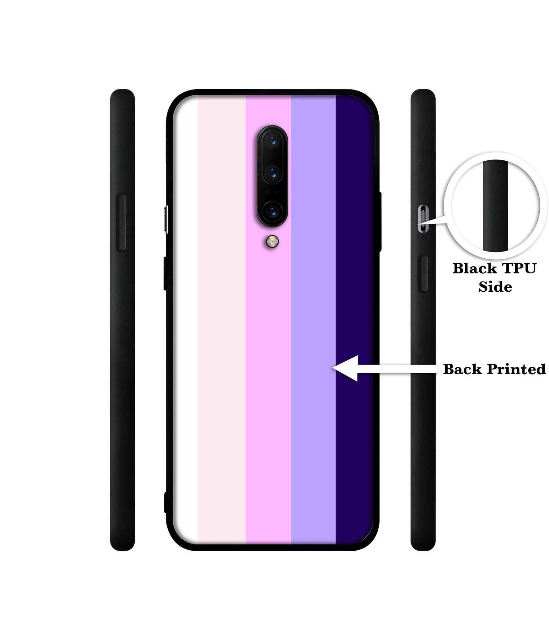 Pink and Purple Lines Designer 2D Printed Back Case Cover for OnePlus 7 Pro 4G