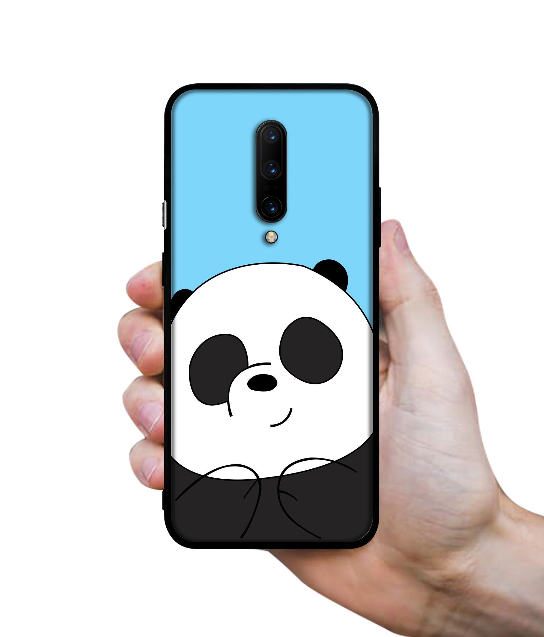 Cute Panda Designer 2D Printed Back Case Cover for OnePlus 7 Pro 4G
