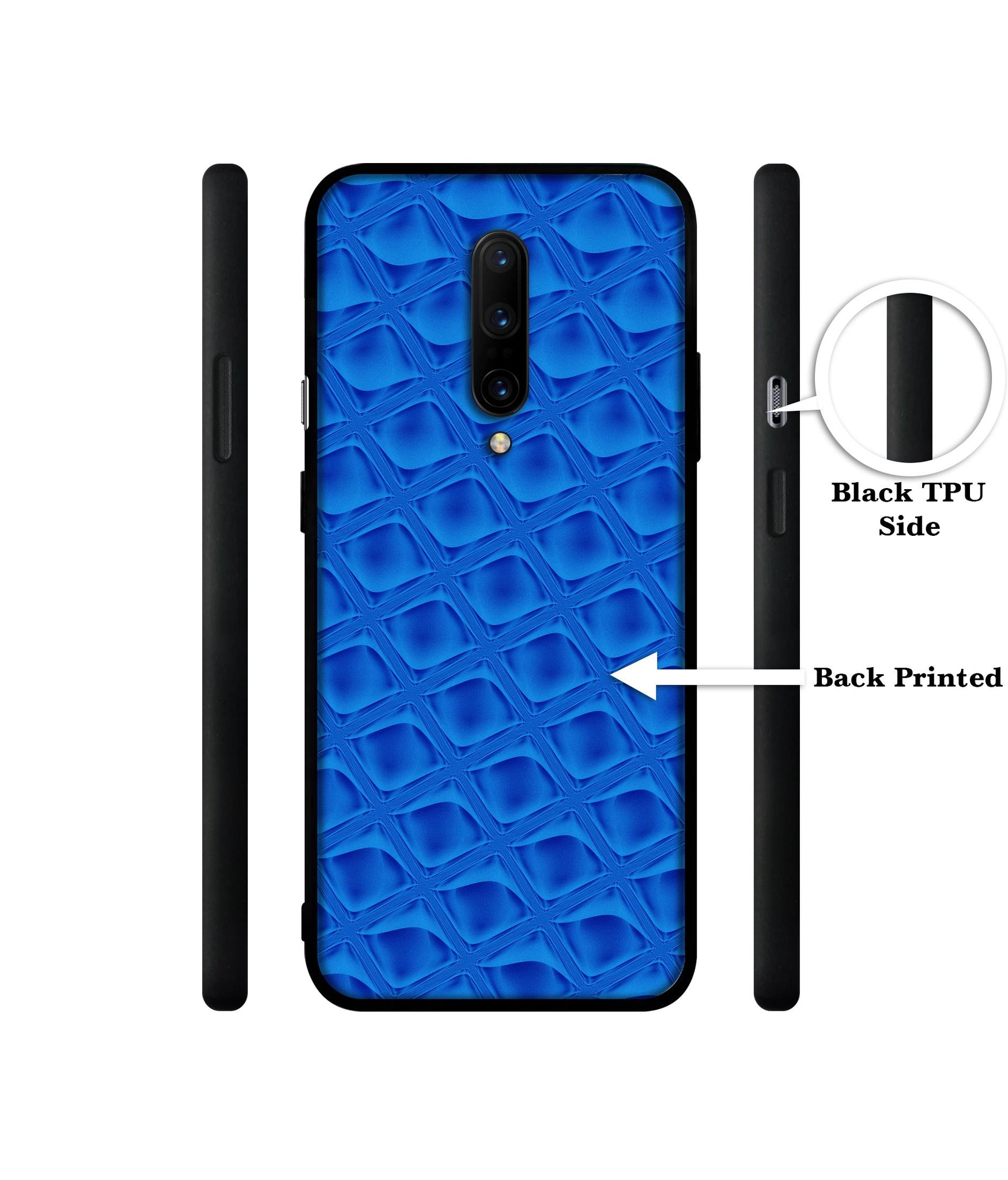 Blue Diamond Designer 2D Printed Back Case Cover for OnePlus 7 Pro 4G