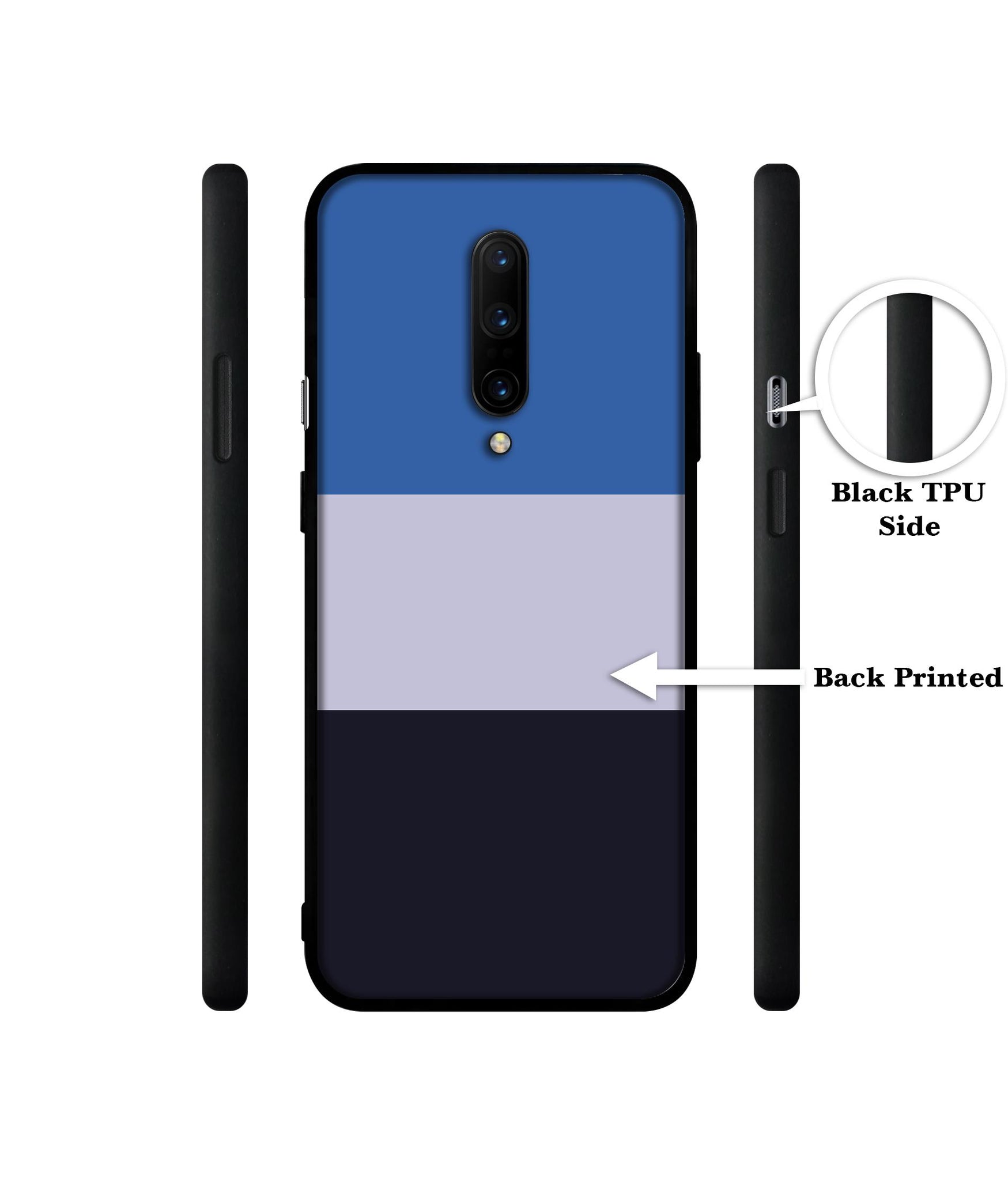 Three Color Stripes Designer 2D Printed Back Case Cover for OnePlus 7 Pro 4G