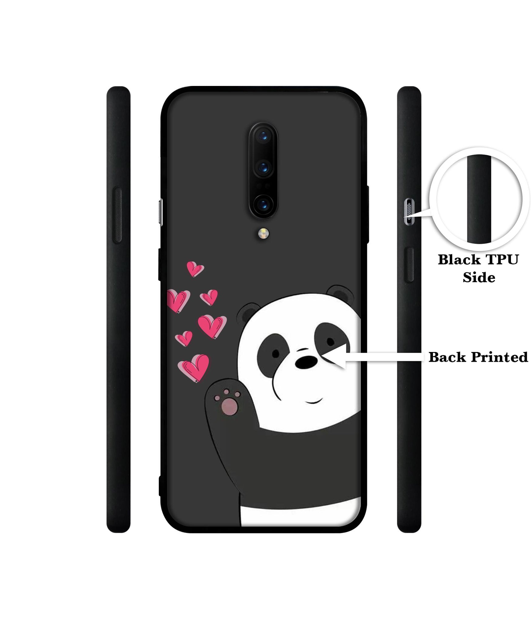 Love Panda Designer 2D Printed Back Case Cover for OnePlus 7 Pro 4G