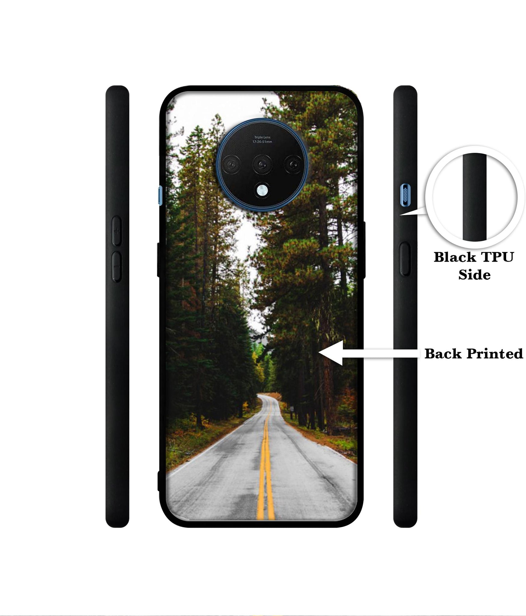 Road Photo Designer 2D Printed Back Case Cover for OnePlus 7T 4G