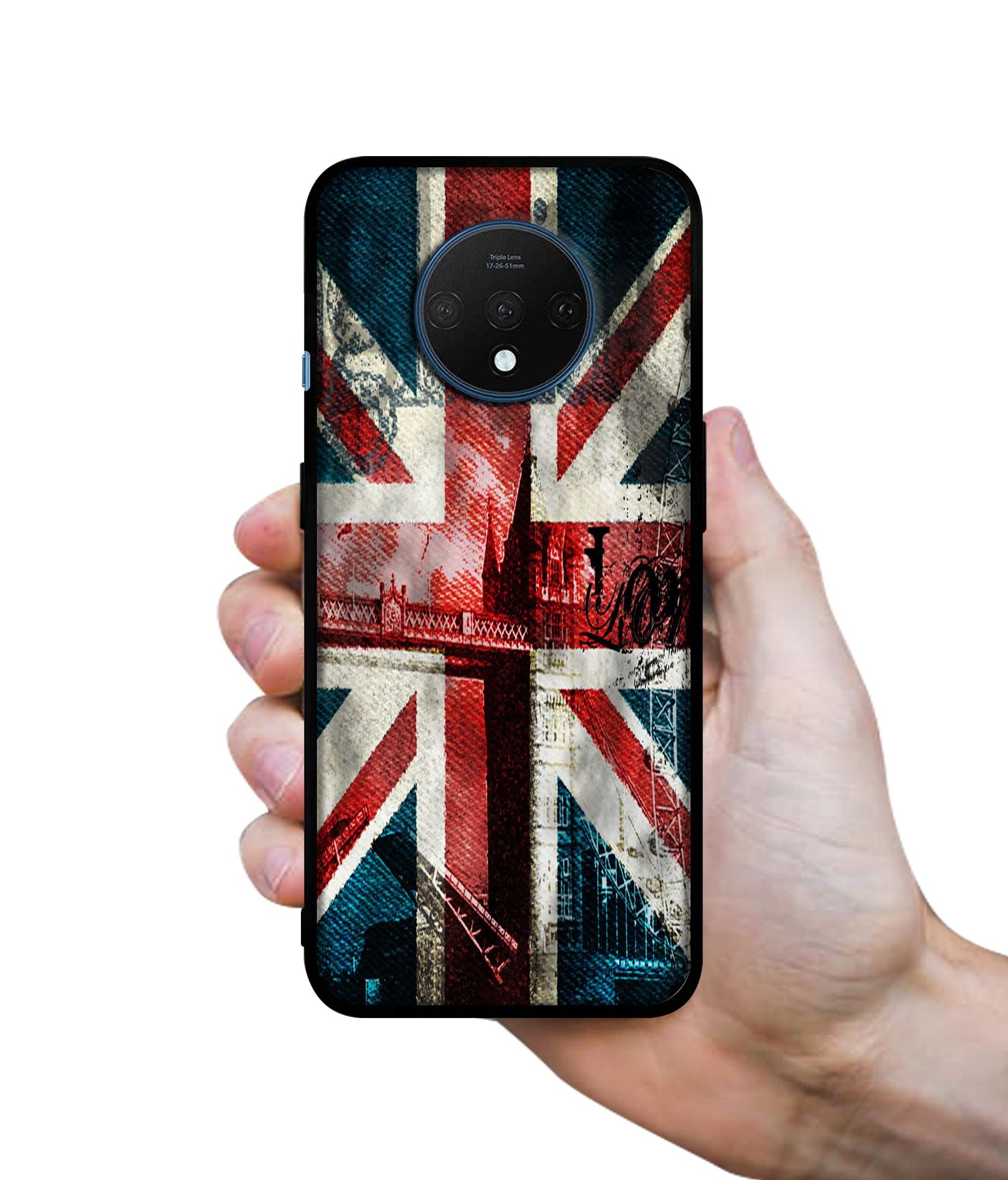 London Flag wallpaper Designer 2D Printed Back Case Cover for OnePlus 7T 4G