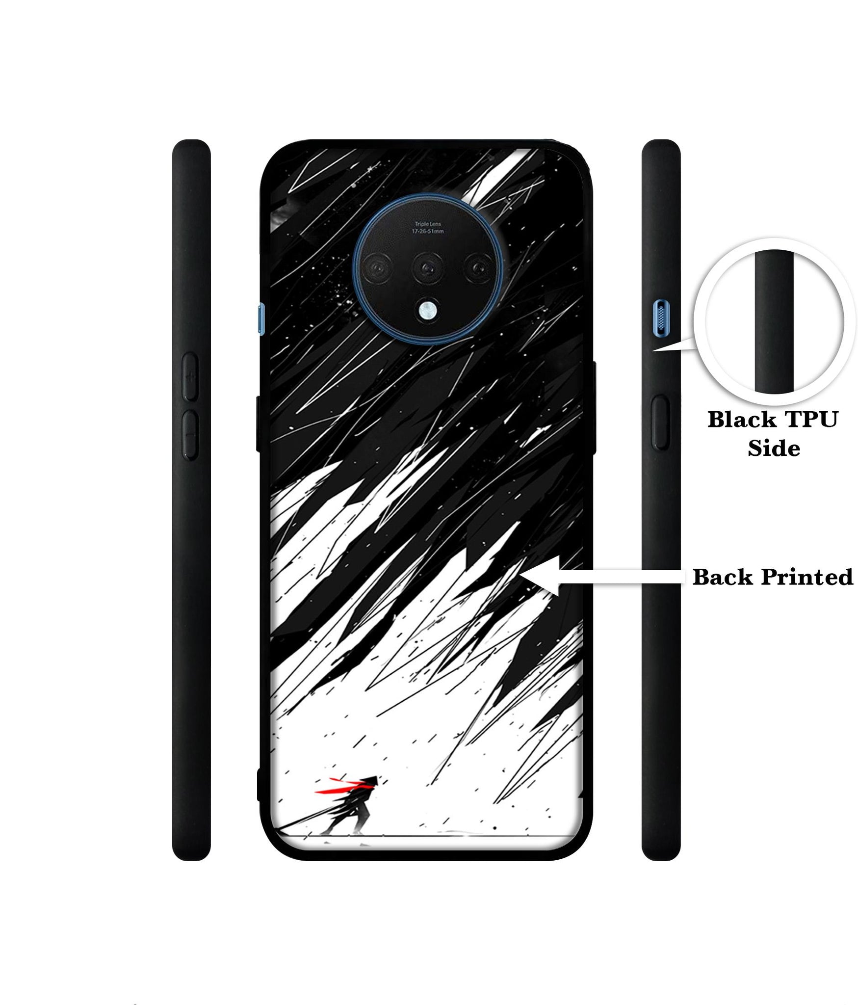 Geometric Strom Designer 2D Printed Back Case Cover for OnePlus 7T 4G
