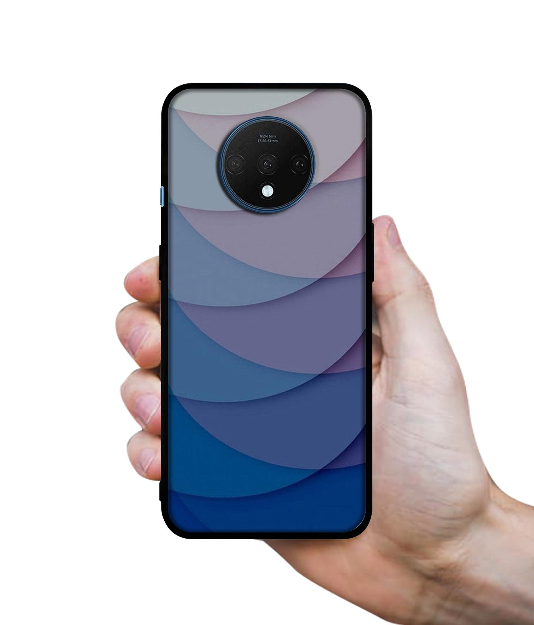 Waves Pattern Print Designer 2D Printed Back Case Cover for OnePlus 7T 4G