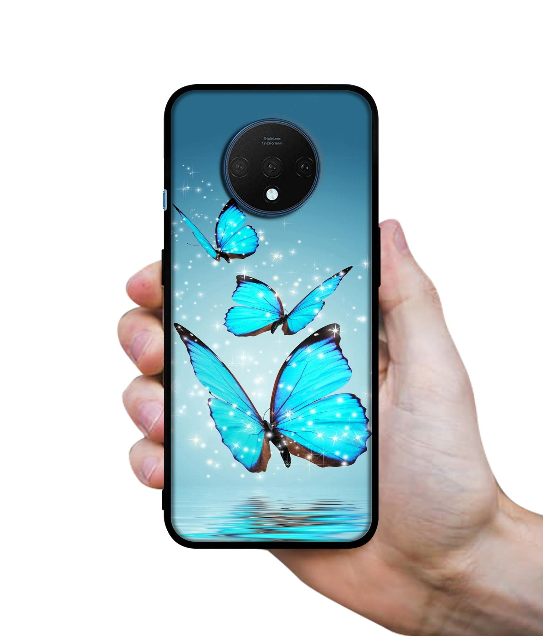 Flying Butterflies Designer 2D Printed Back Case Cover for OnePlus 7T 4G