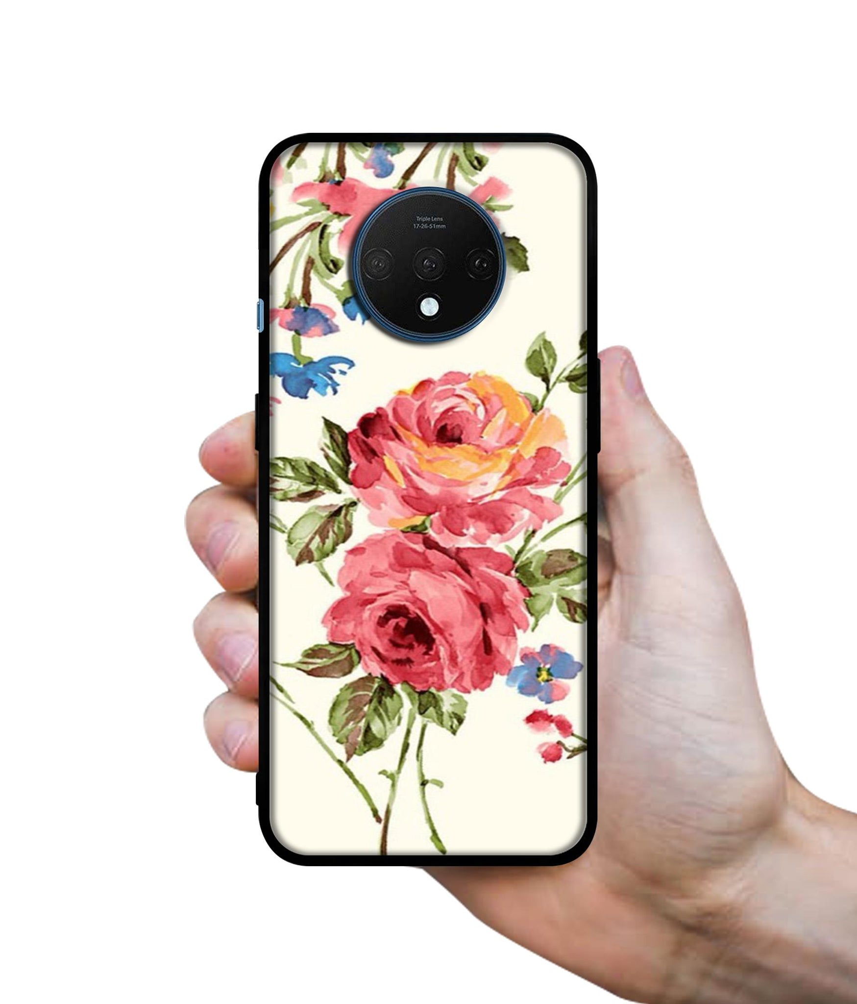 Vintage Painting Flower Designer 2D Printed Back Case Cover for OnePlus 7T 4G
