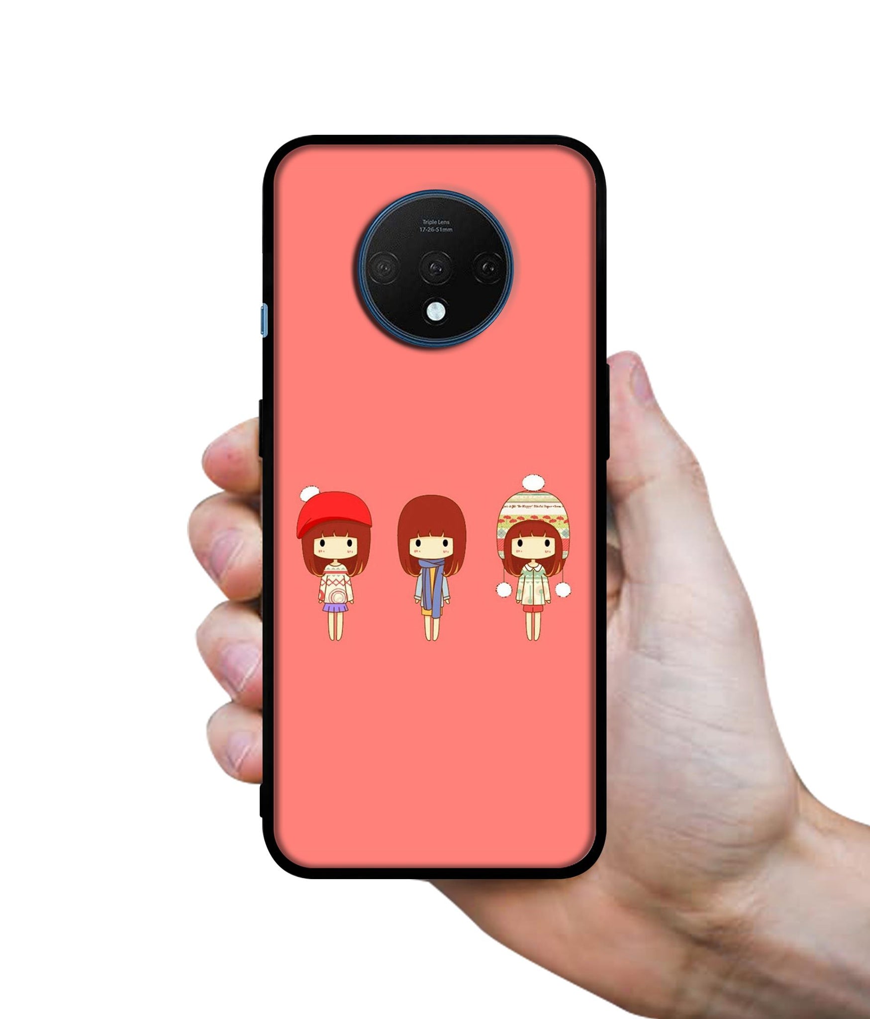 Cute Girls Designer 2D Printed Back Case Cover for OnePlus 7T 4G