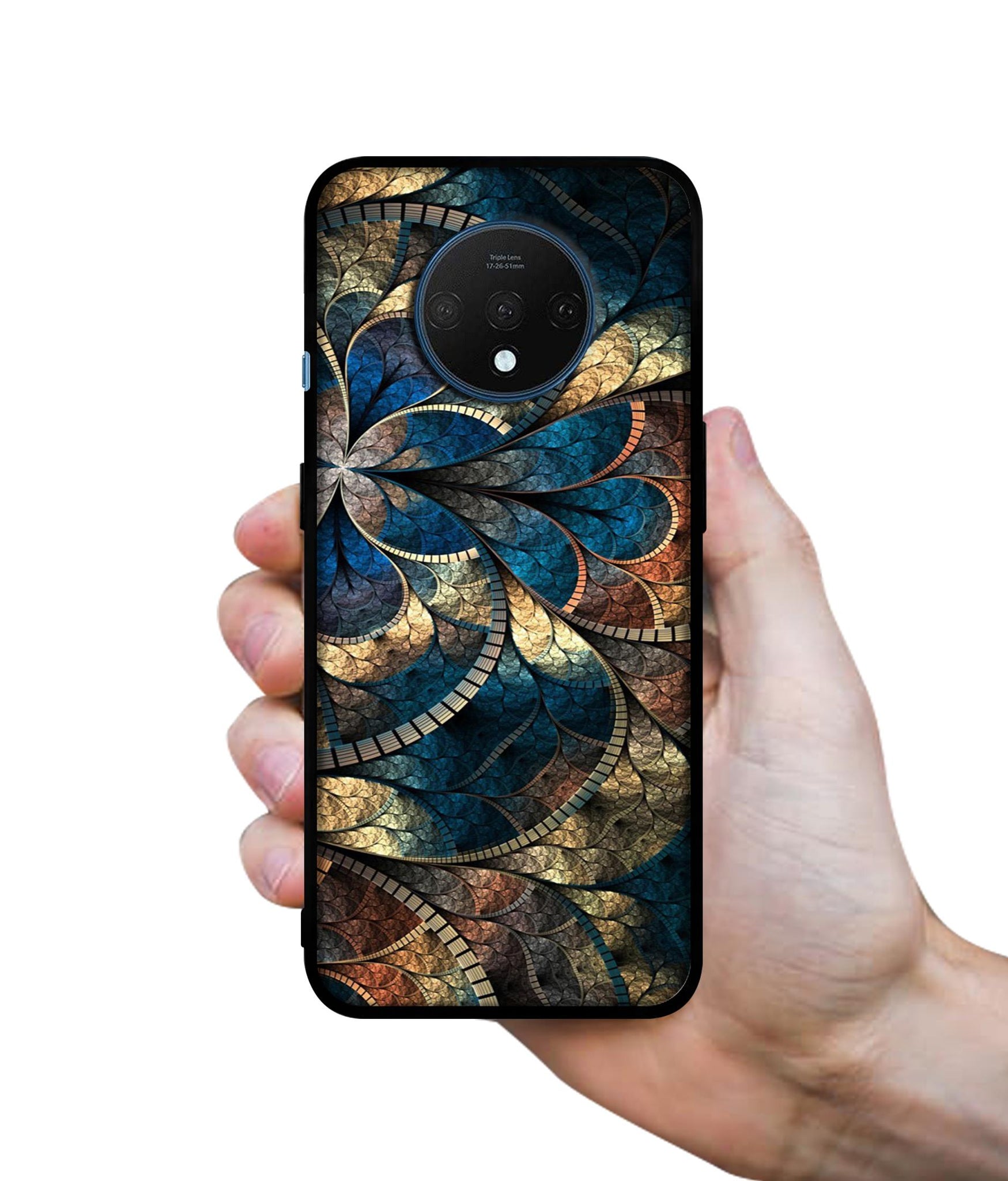 Fractional Pattern Designer 2D Printed Back Case Cover for OnePlus 7T 4G