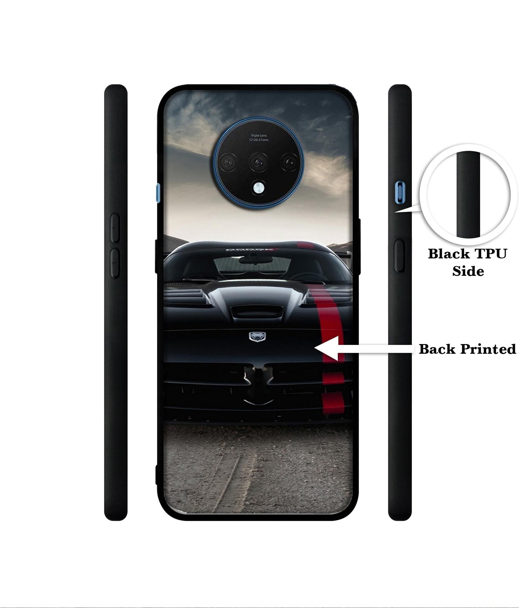 Sports Car Pattern Designer 2D Printed Back Case Cover for OnePlus 7T 4G