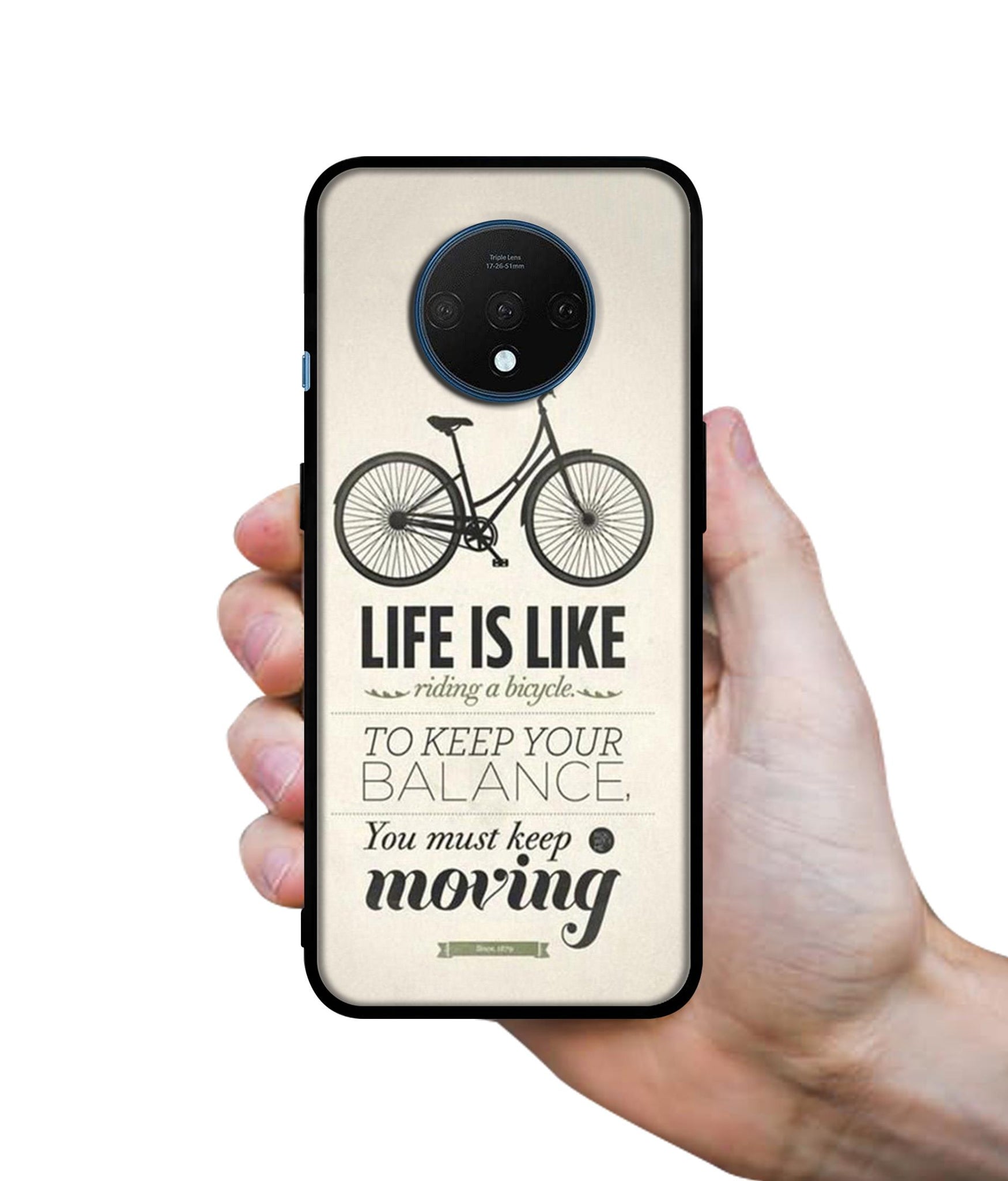 Life is Like Moving Designer 2D Printed Back Case Cover for OnePlus 7T 4G