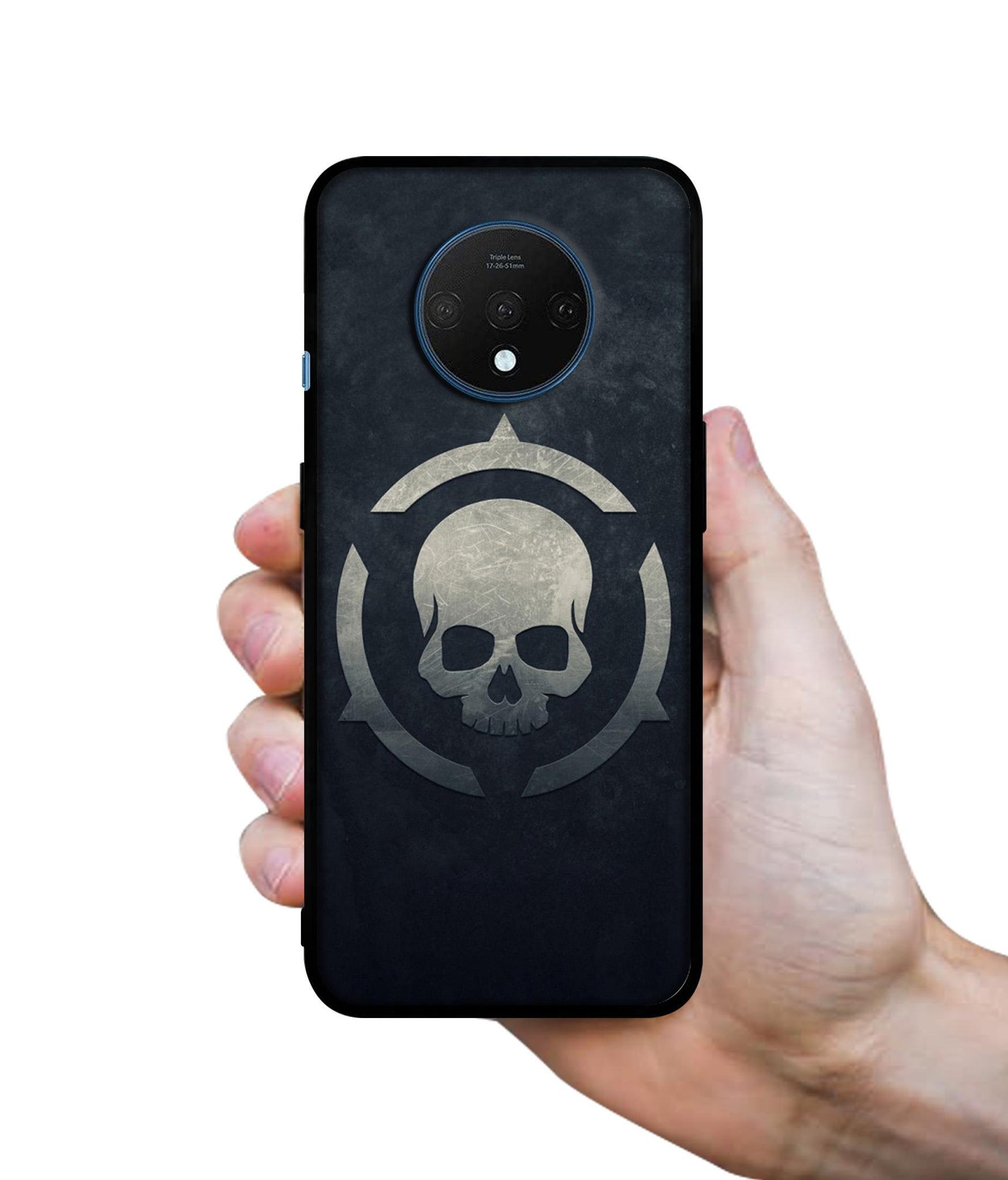Skull Pattern Print Designer 2D Printed Back Case Cover for OnePlus 7T 4G