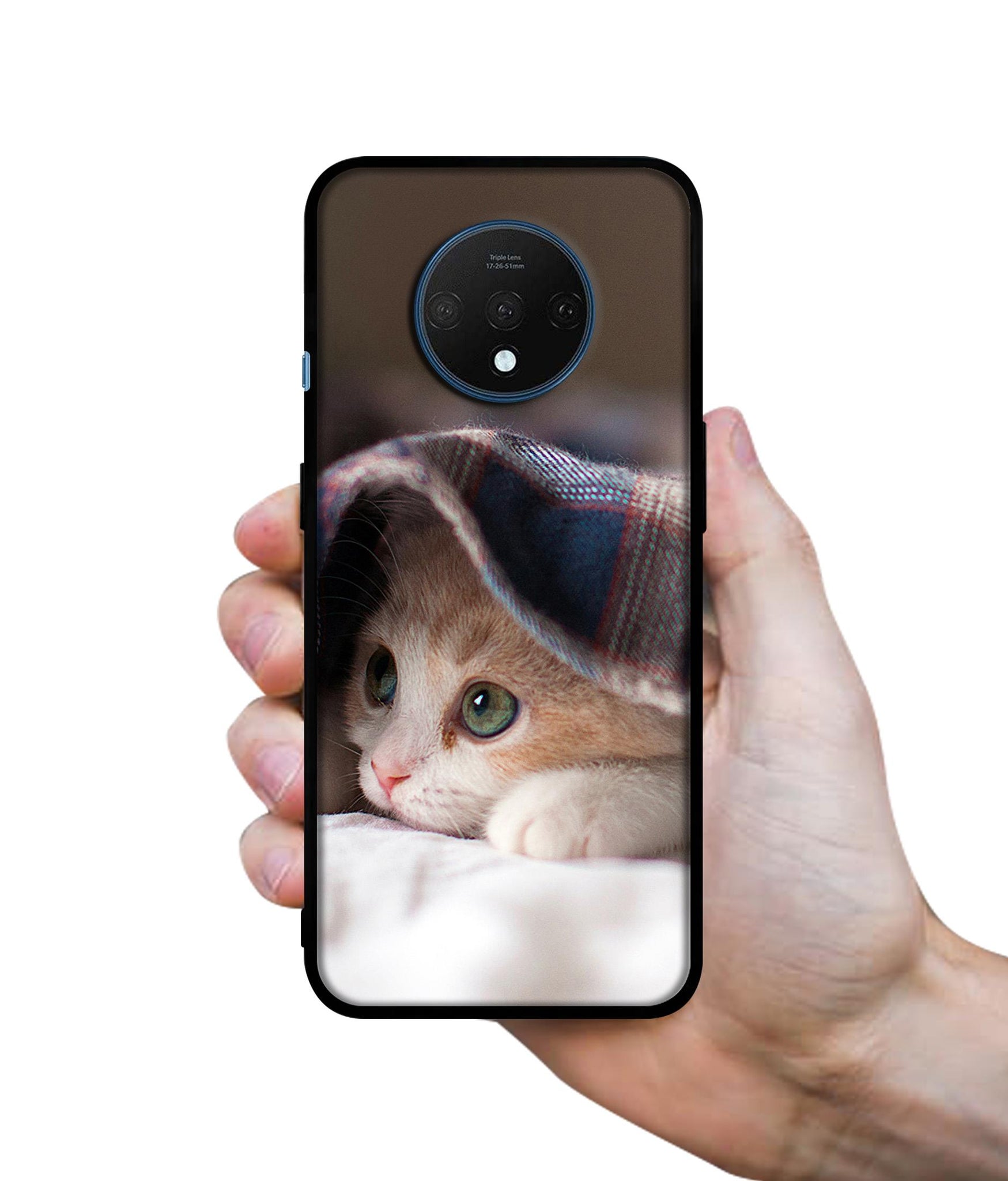 Sleepy Kitten Designer 2D Printed Back Case Cover for OnePlus 7T 4G
