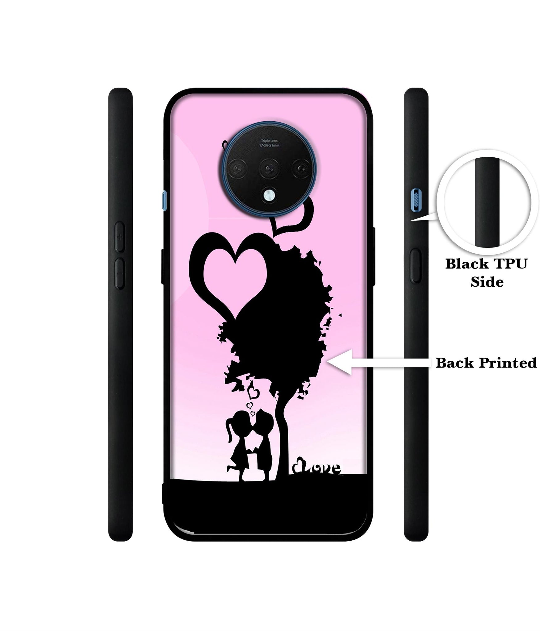 Sweet Love Designer 2D Printed Back Case Cover for OnePlus 7T 4G