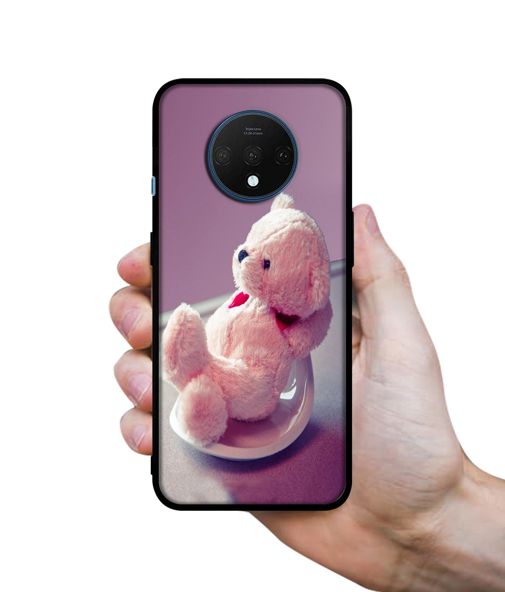 Cute Teddy Bear Designer 2D Printed Back Case Cover for OnePlus 7T 4G