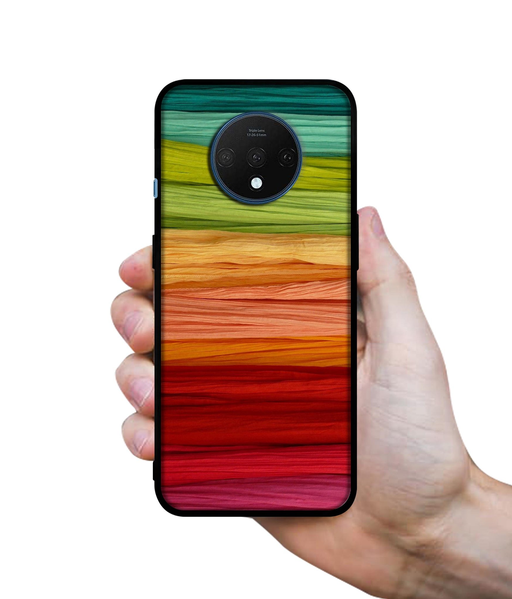Colorful Thread Designer 2D Printed Back Case Cover for OnePlus 7T 4G