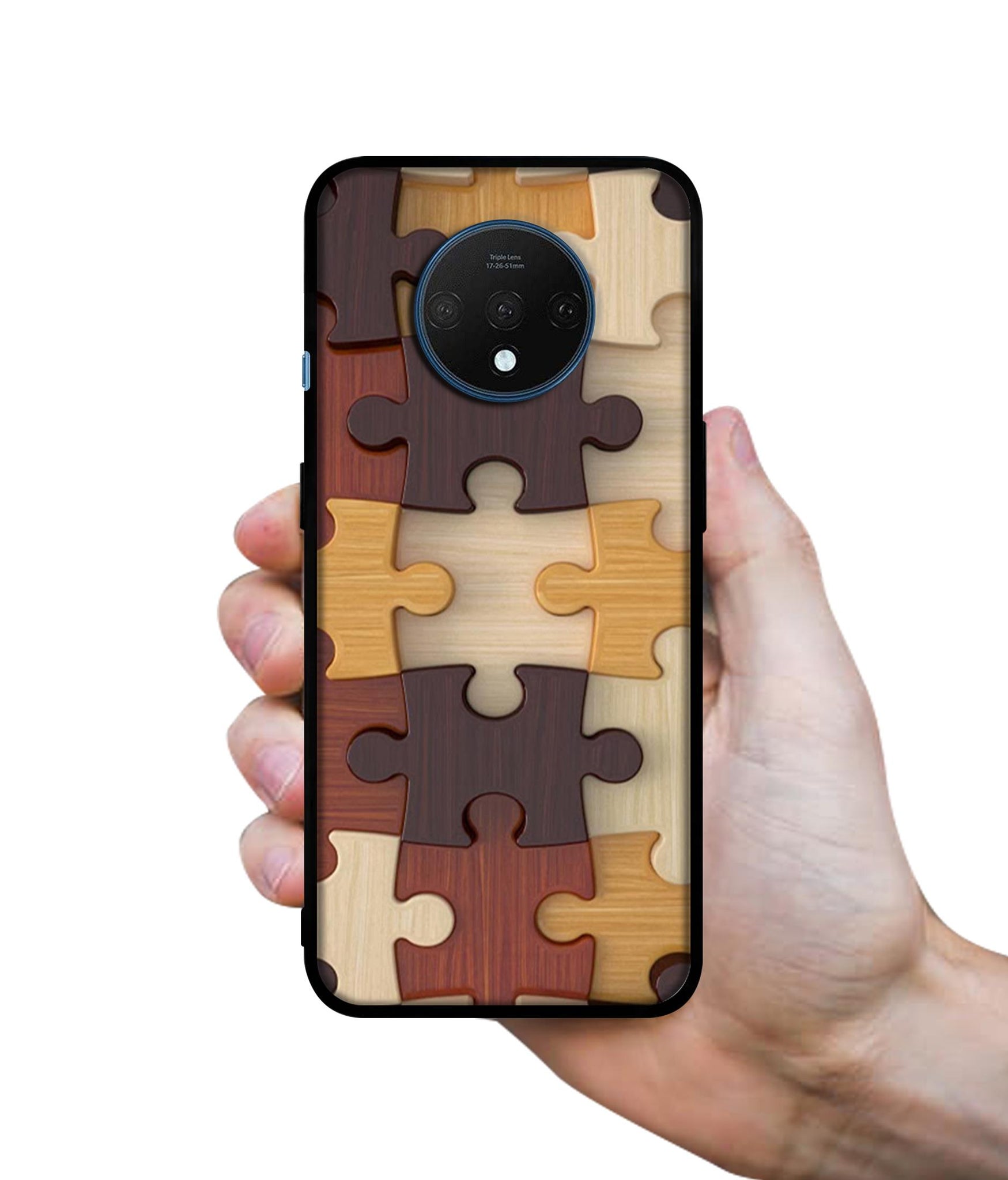 Puzzle Pattern Designer 2D Printed Back Case Cover for OnePlus 7T 4G