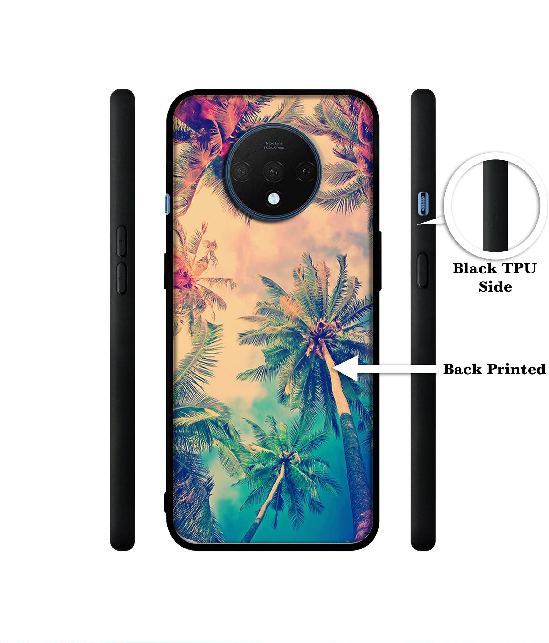 Trees Designer 2D Printed Back Case Cover for OnePlus 7T 4G