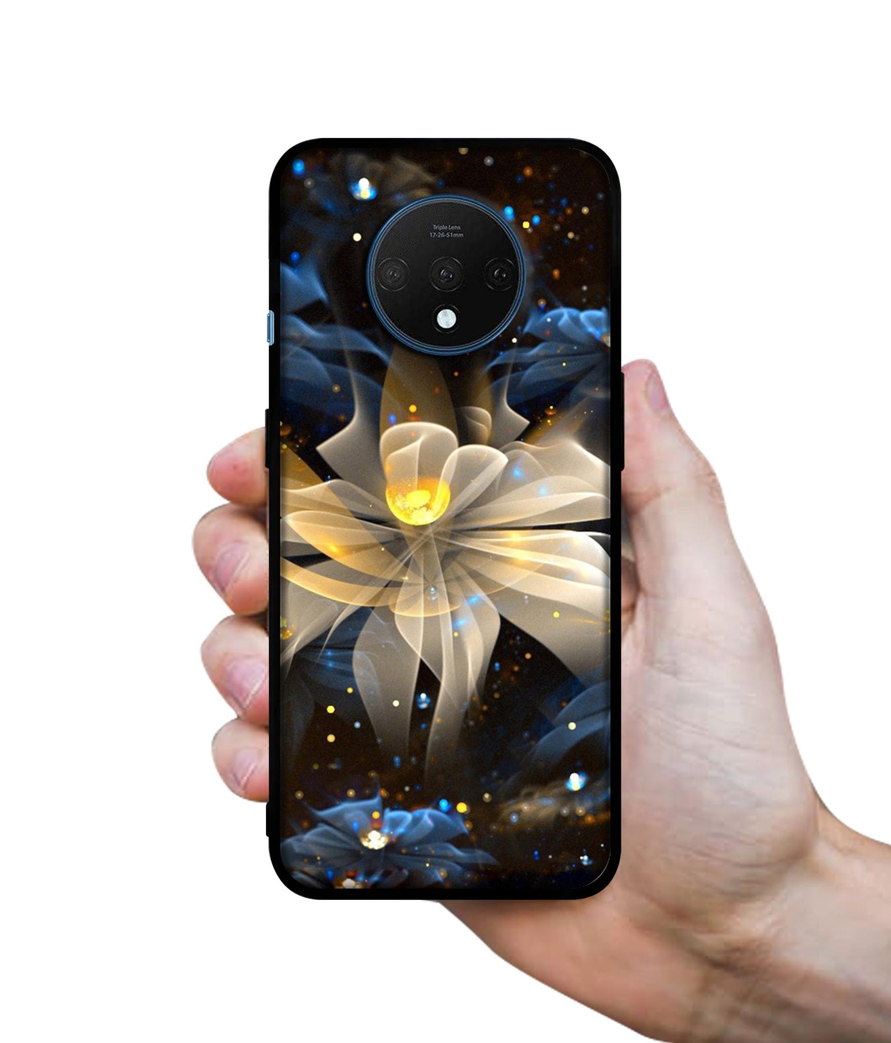 Art Flower Designer 2D Printed Back Case Cover for OnePlus 7T 4G