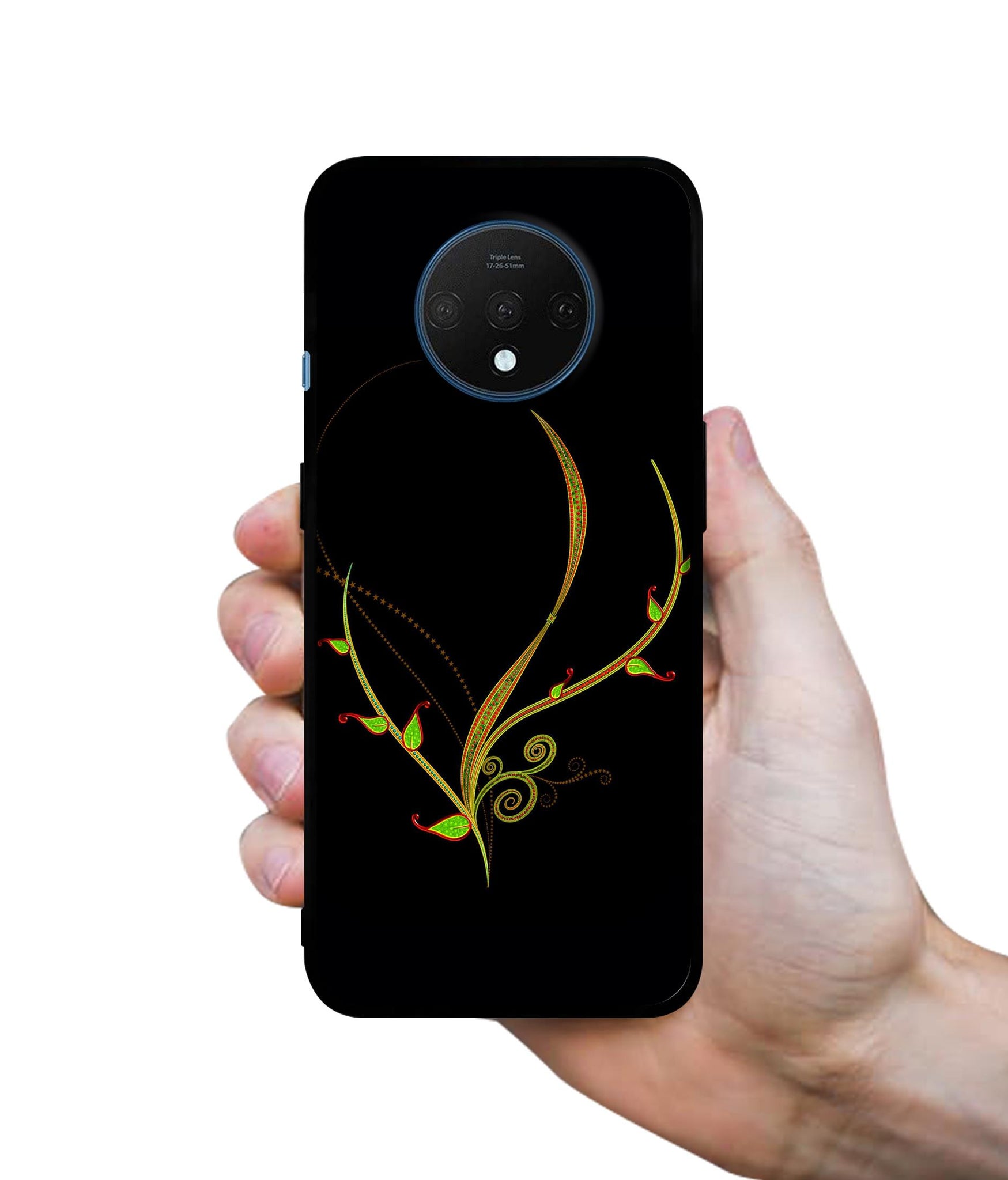 Yellow Pattern Designer 2D Printed Back Case Cover for OnePlus 7T 4G