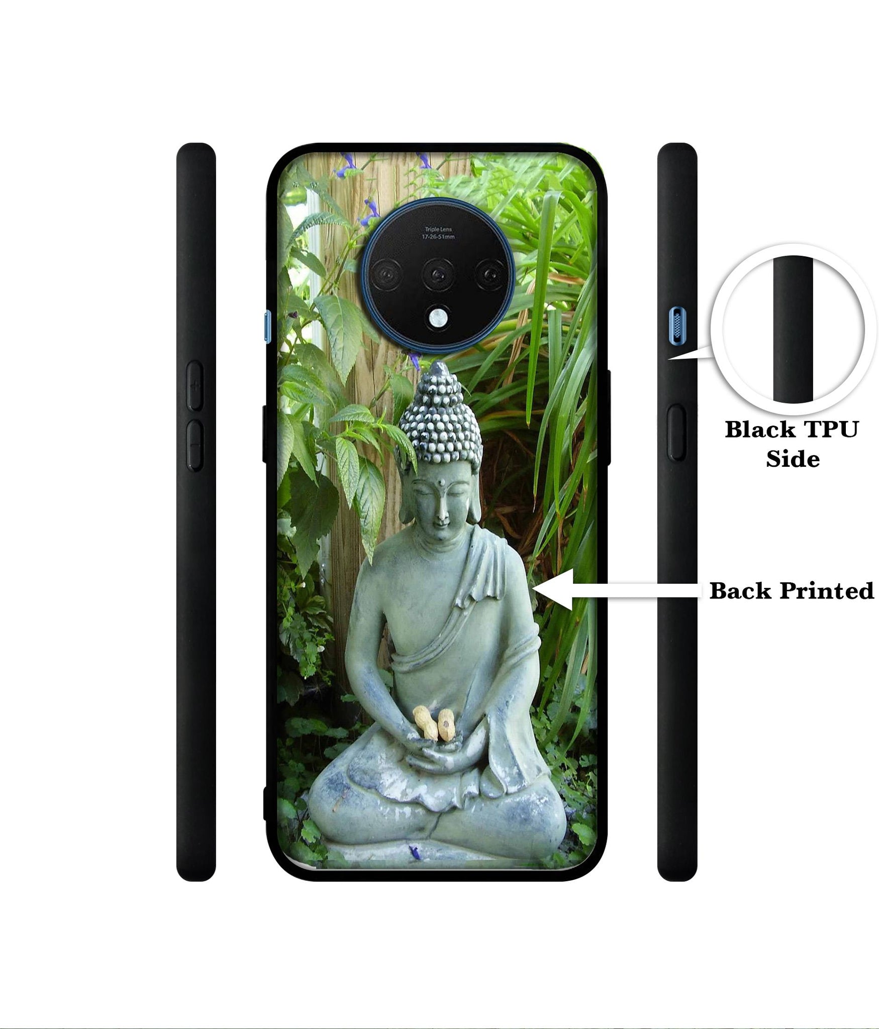 Buddhism Designer 2D Printed Back Case Cover for OnePlus 7T 4G