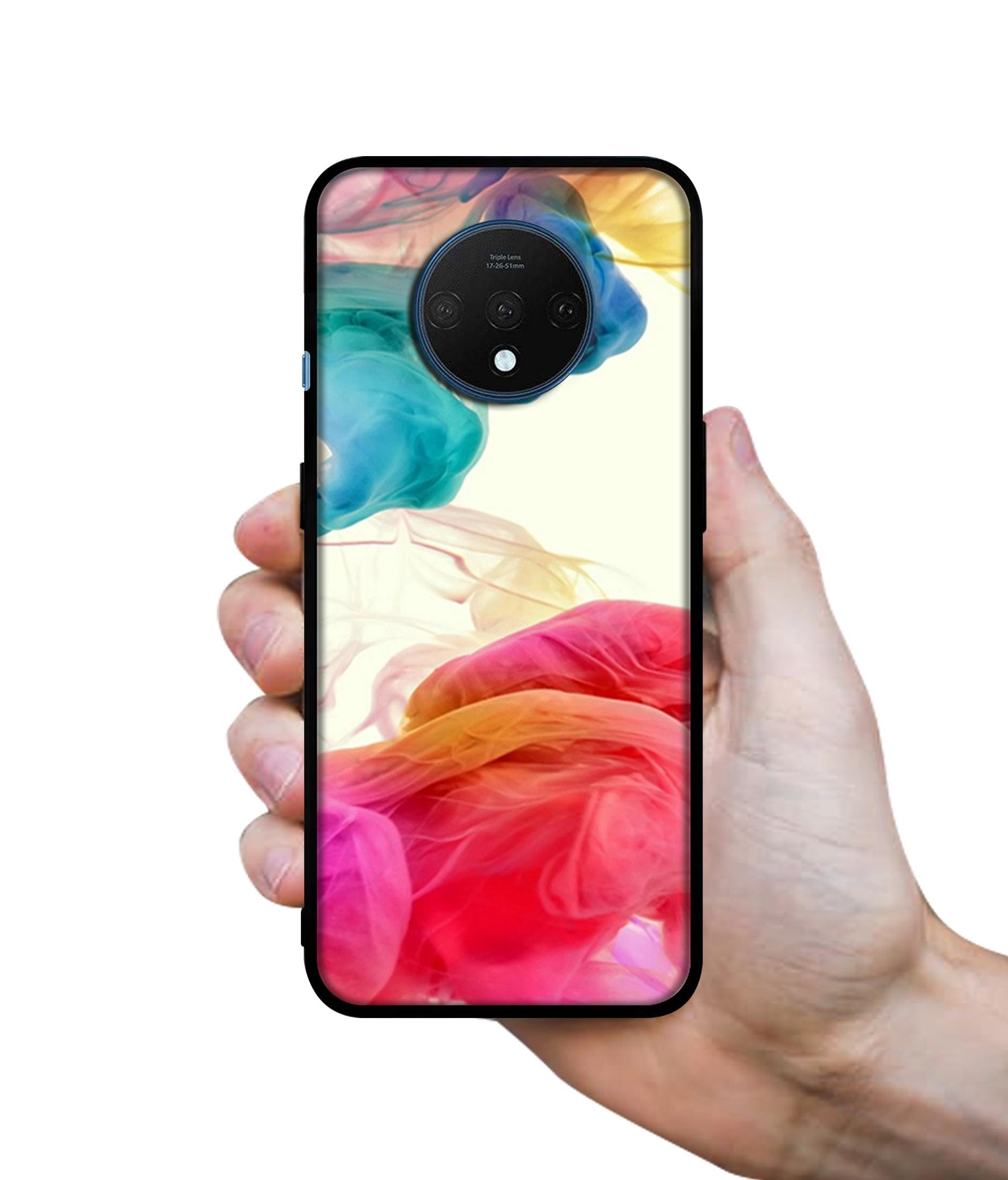 Colored Smoke Designer 2D Printed Back Case Cover for OnePlus 7T 4G