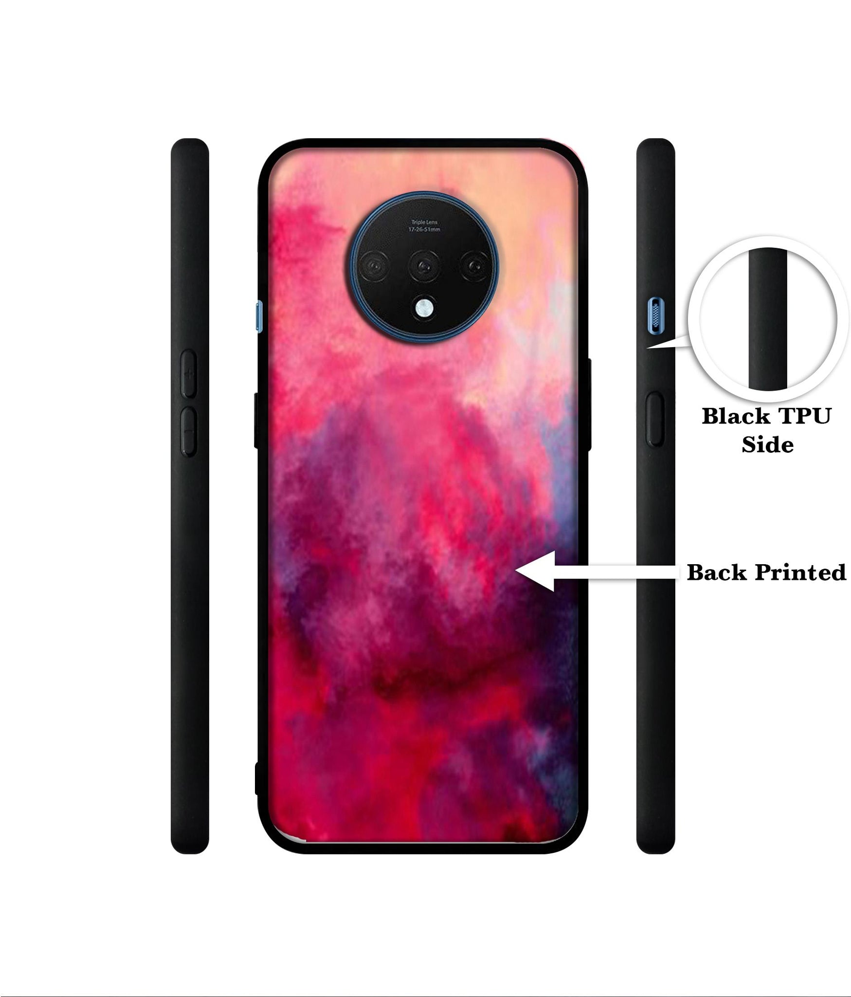 Holi Color Designer 2D Printed Back Case Cover for OnePlus 7T 4G