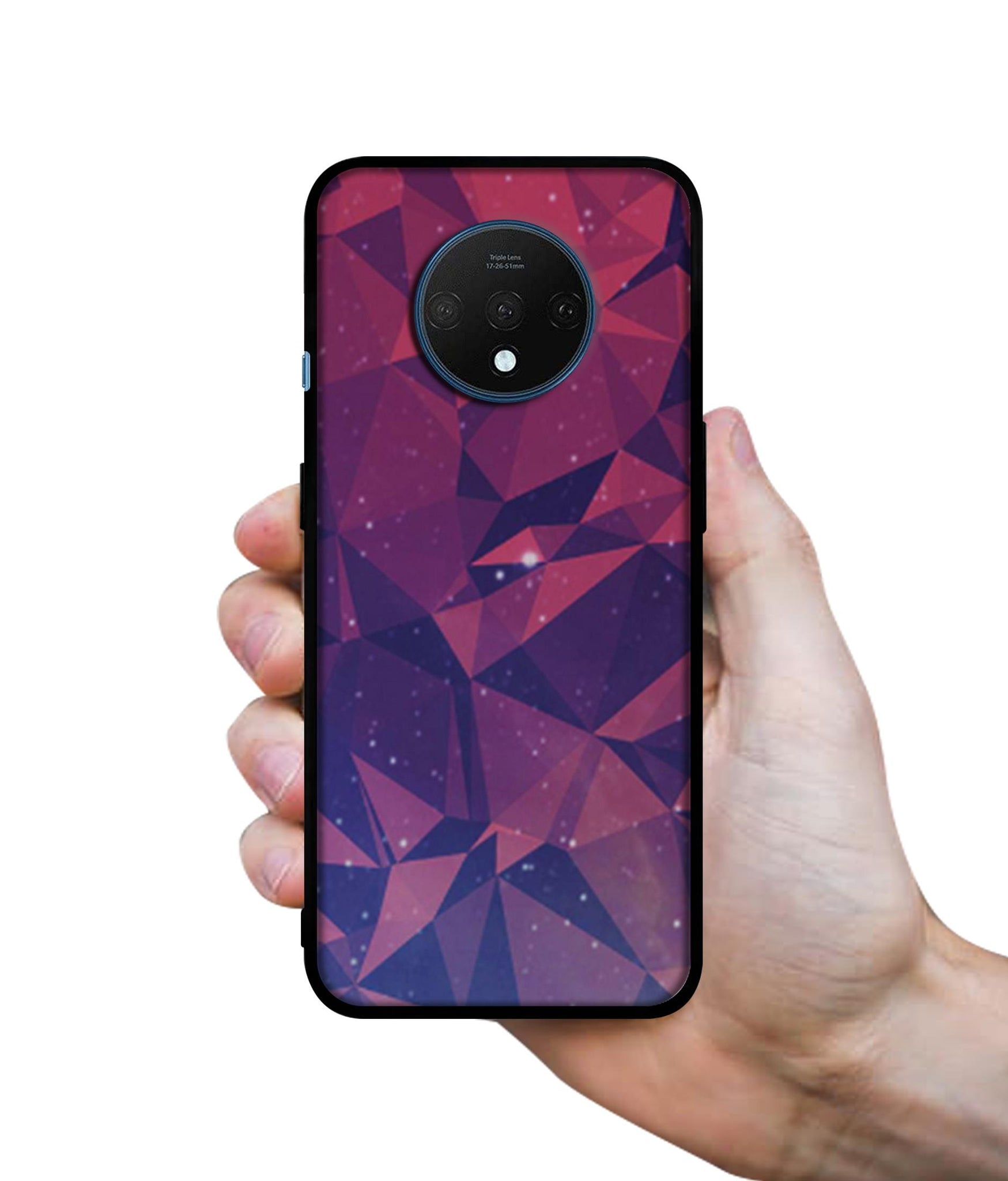 Bad Color Shape Designer 2D Printed Back Case Cover for OnePlus 7T 4G