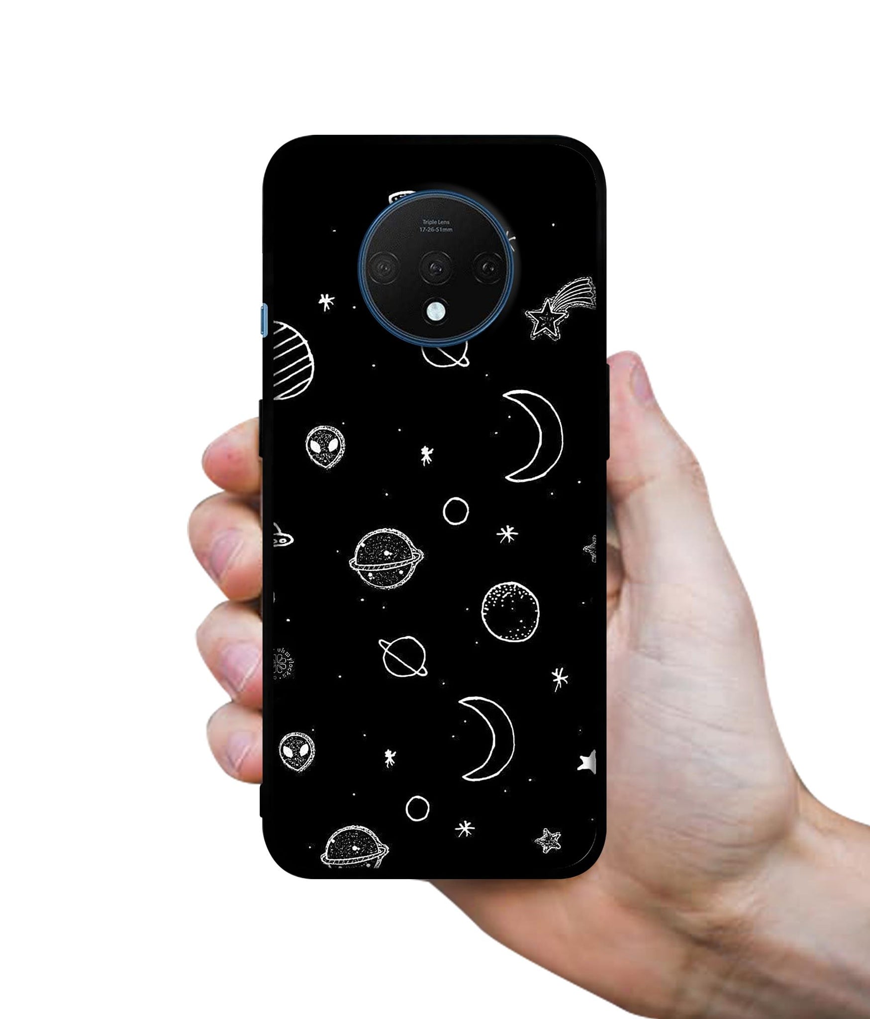 Space Stars Universe Designer 2D Printed Back Case Cover for OnePlus 7T 4G