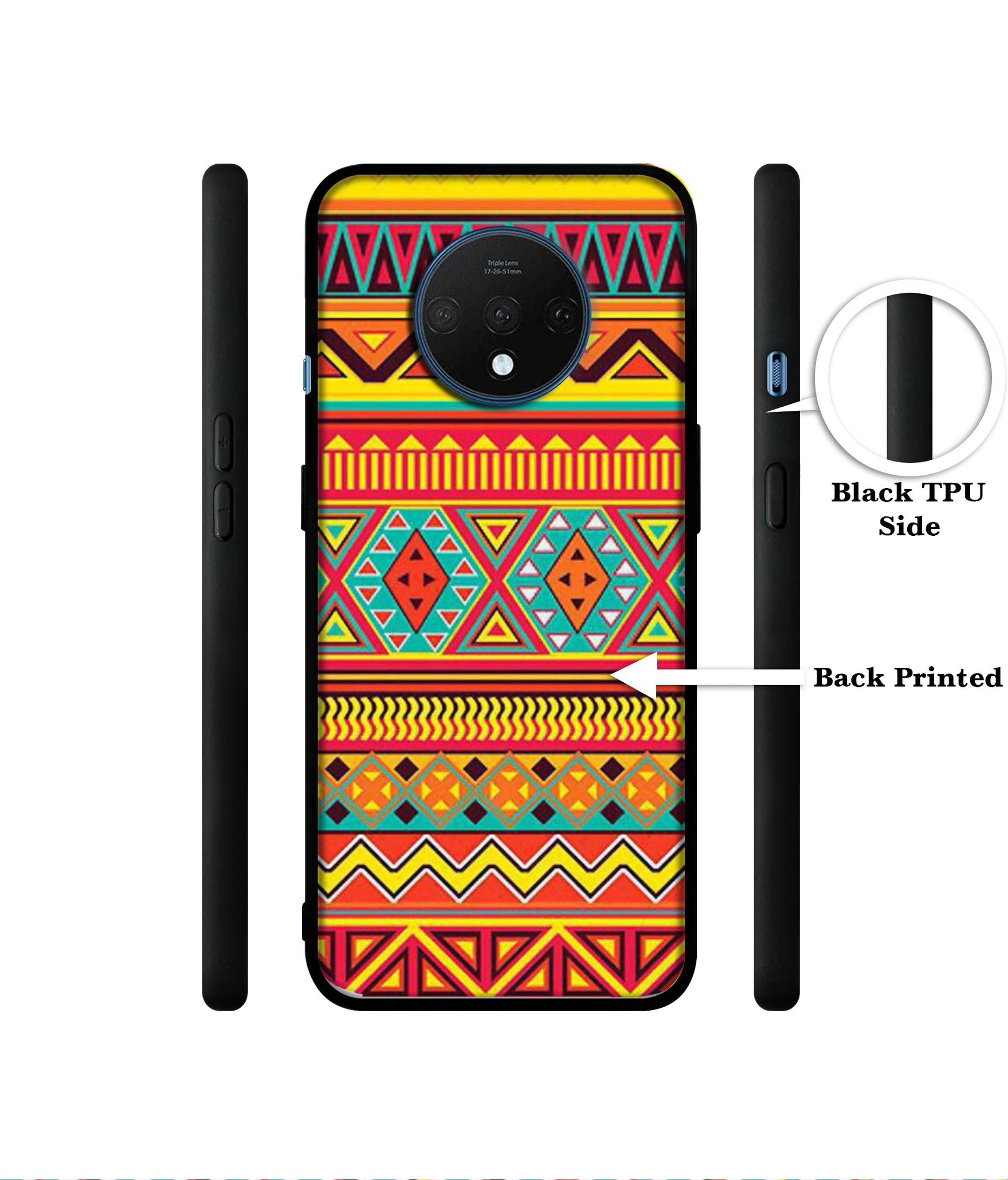 Artistic Rangoli Designer 2D Printed Back Case Cover for OnePlus 7T 4G