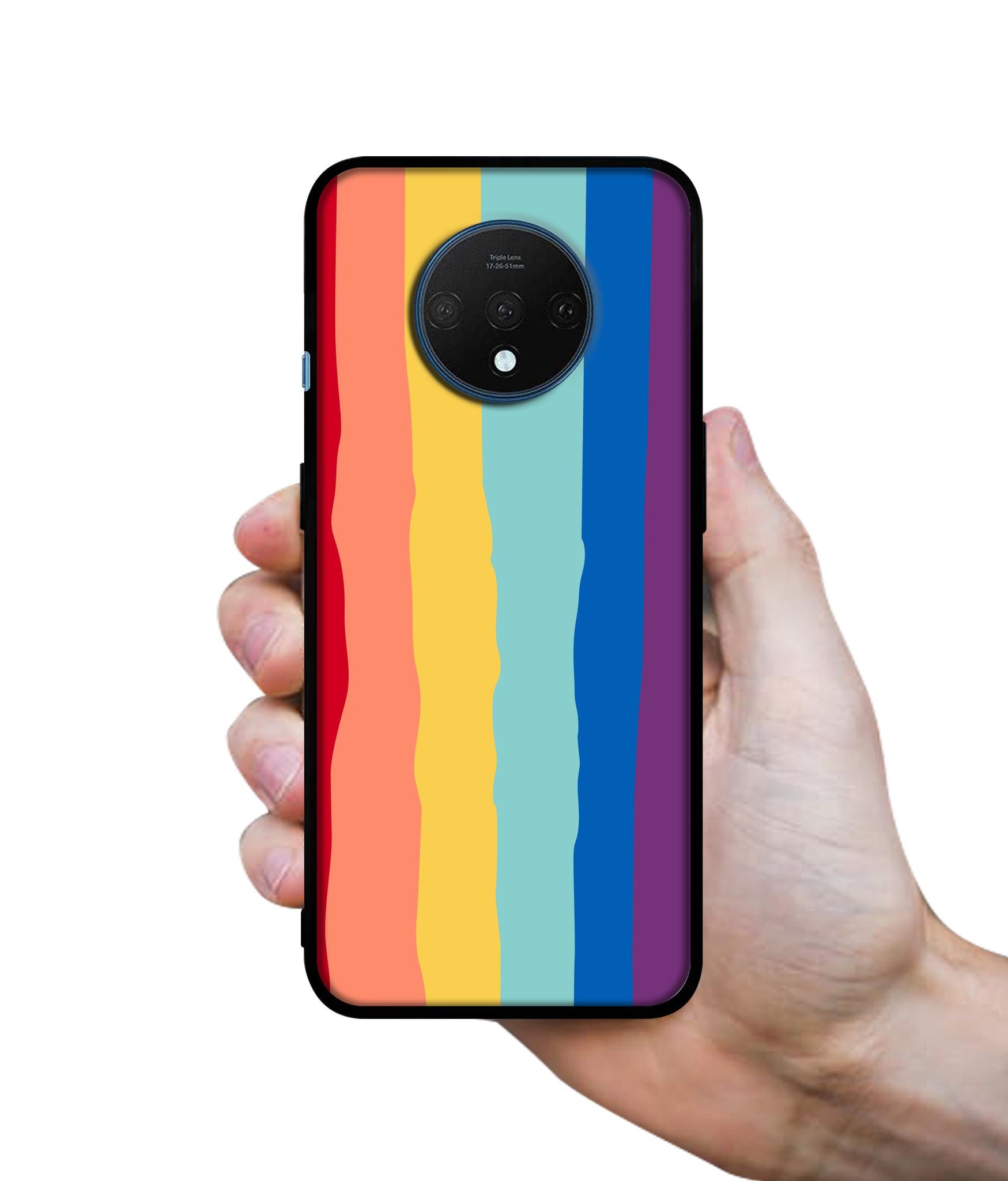 Rainbow Designer 2D Printed Back Case Cover for OnePlus 7T 4G