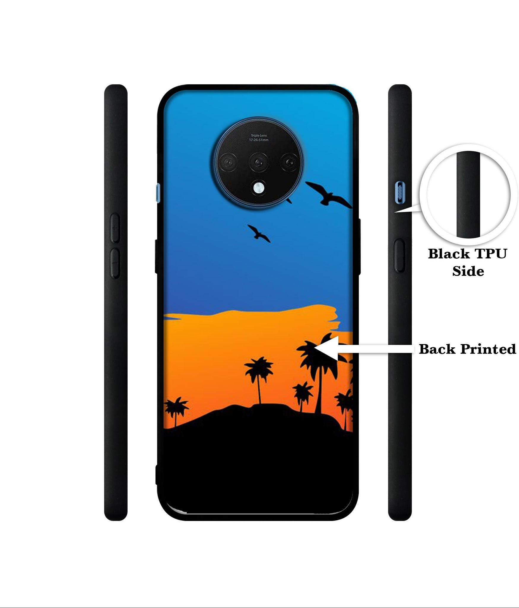 Nature Designer 2D Printed Back Case Cover for OnePlus 7T 4G