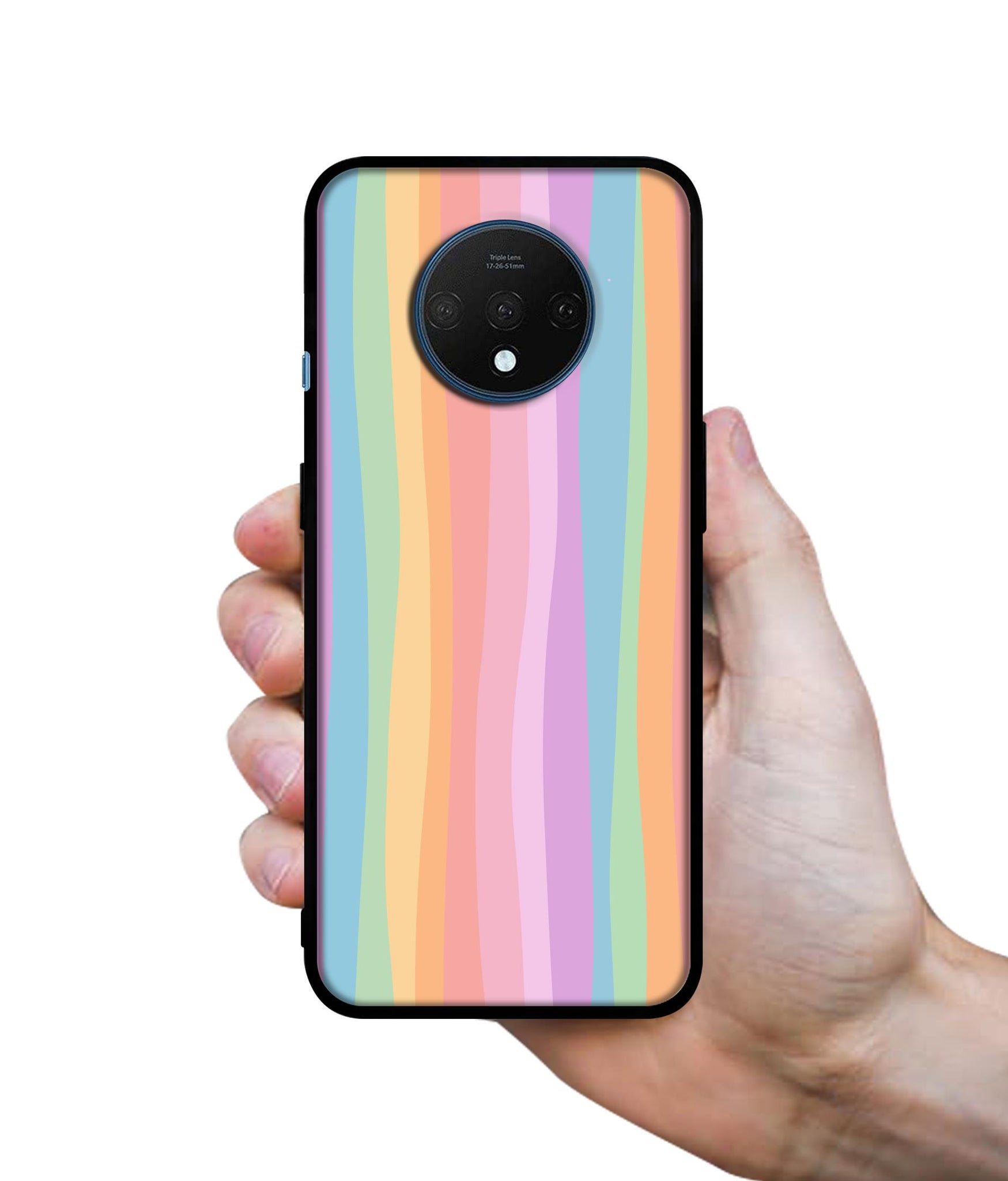 Cool Rainbow Designer 2D Printed Back Case Cover for OnePlus 7T 4G