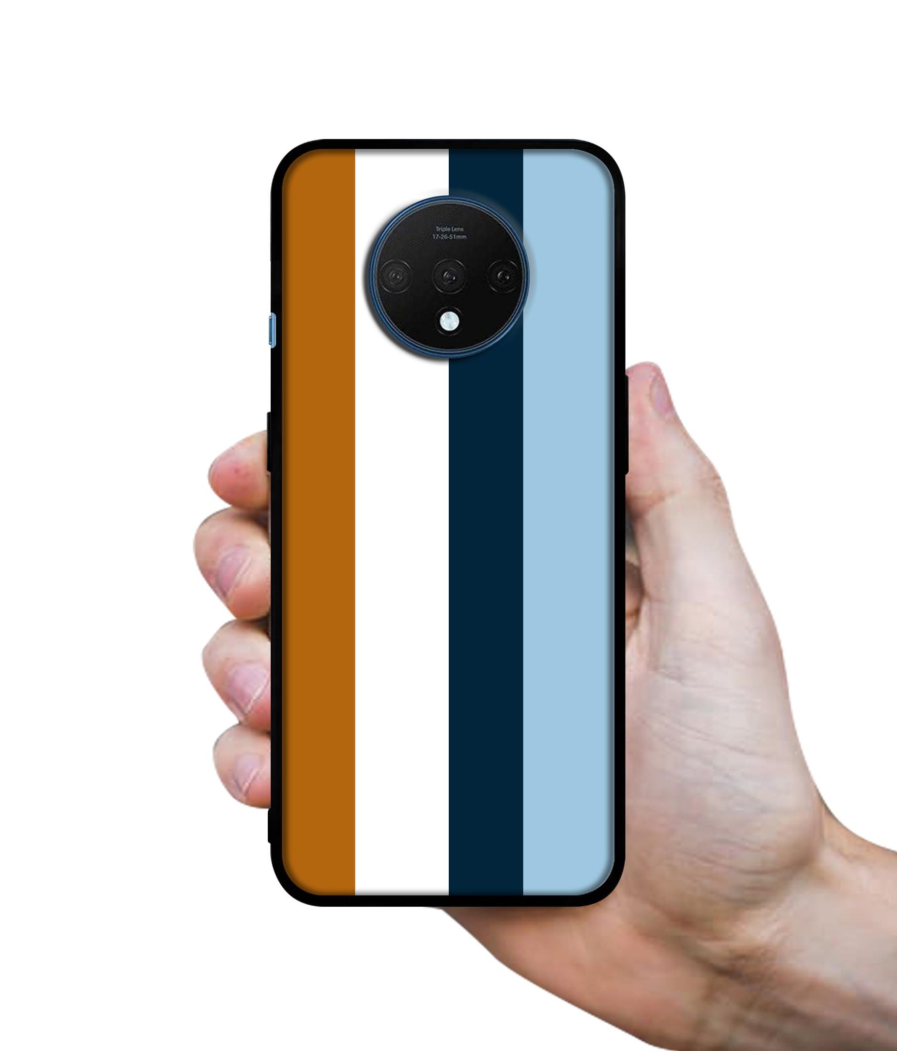 Color Stripes Designer 2D Printed Back Case Cover for OnePlus 7T 4G