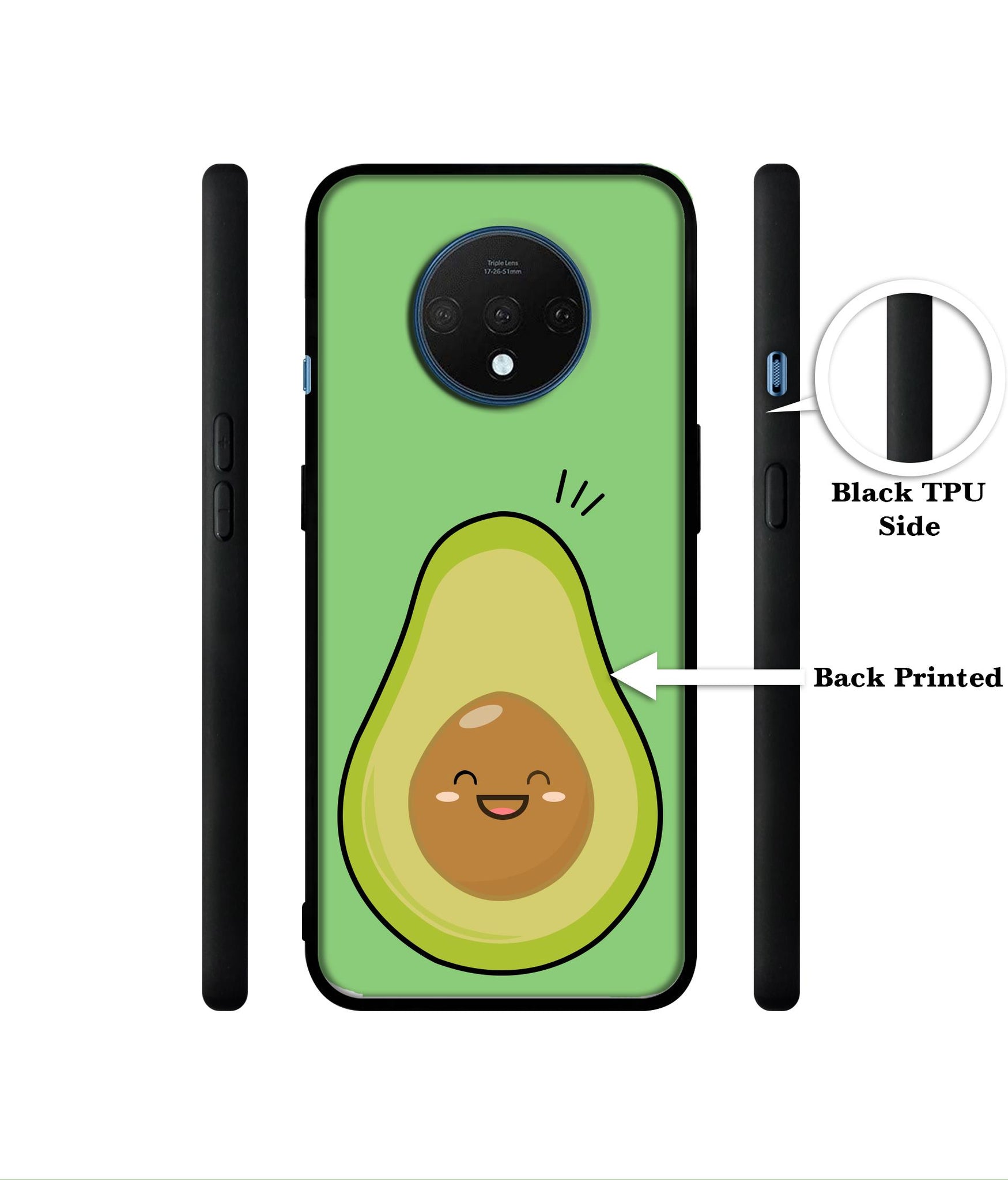 Avocados Designer 2D Printed Back Case Cover for OnePlus 7T 4G