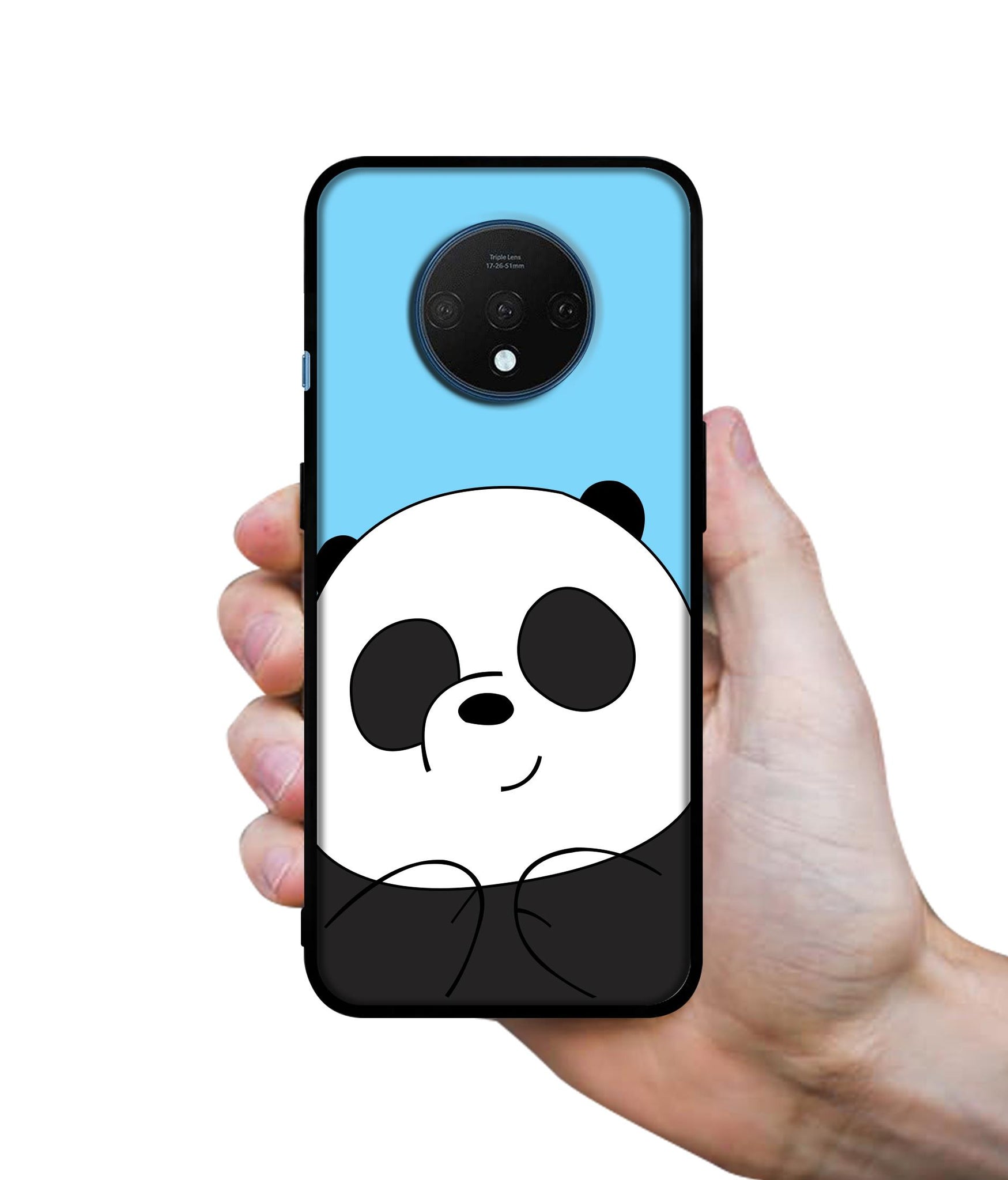 Cute Panda Designer 2D Printed Back Case Cover for OnePlus 7T 4G