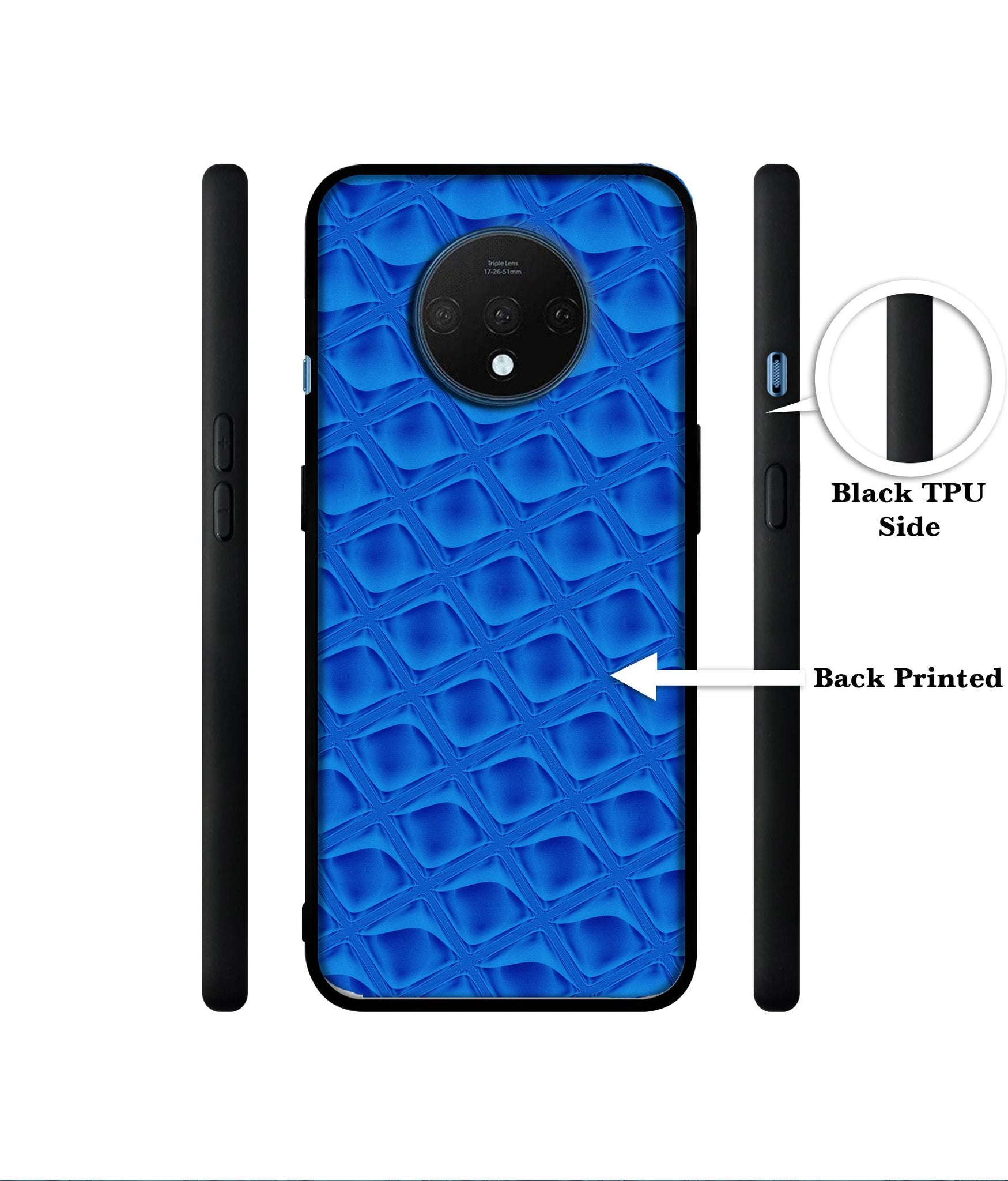 Blue Diamond Designer 2D Printed Back Case Cover for OnePlus 7T 4G