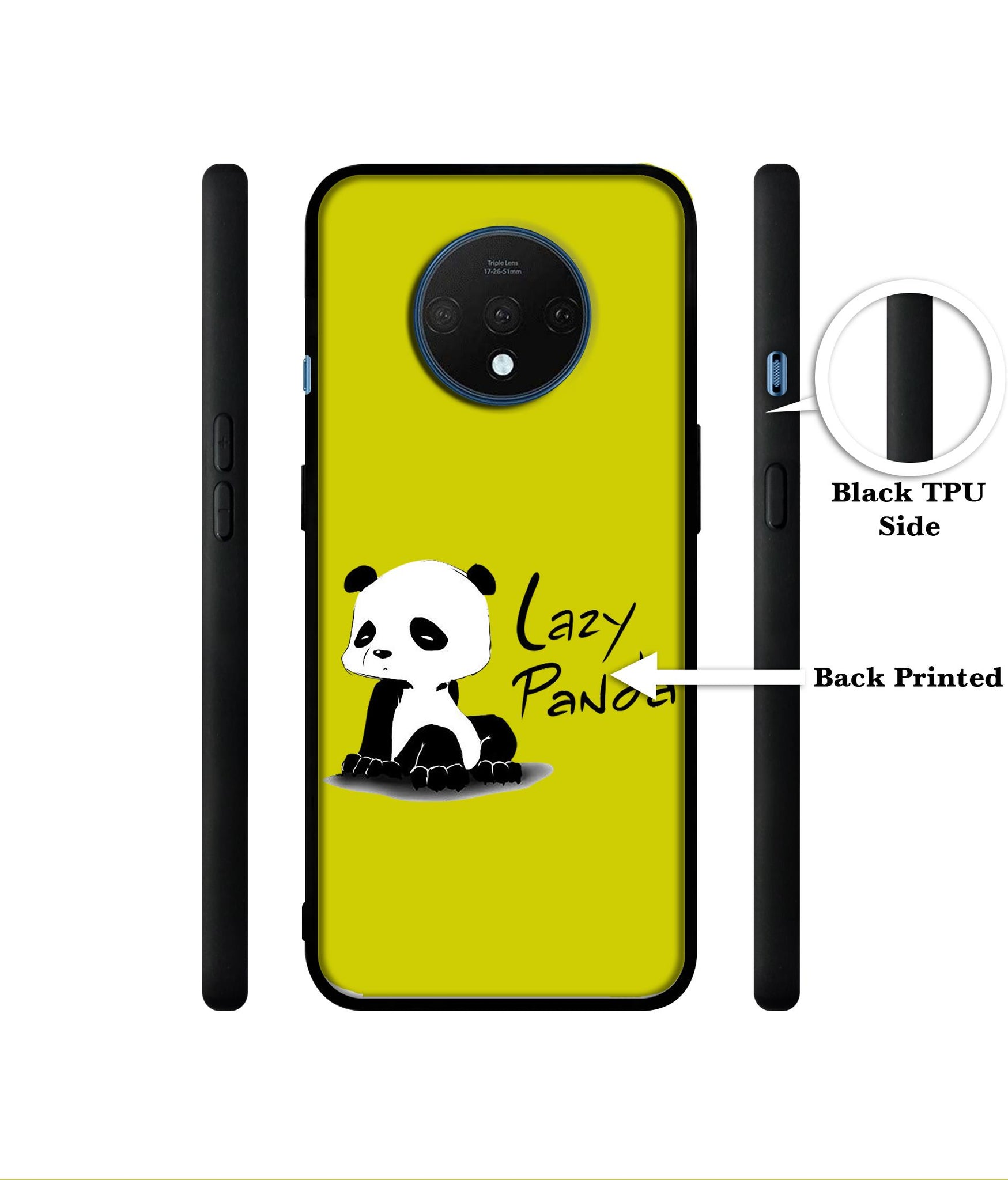 Lazy Panda Designer 2D Printed Back Case Cover for OnePlus 7T 4G