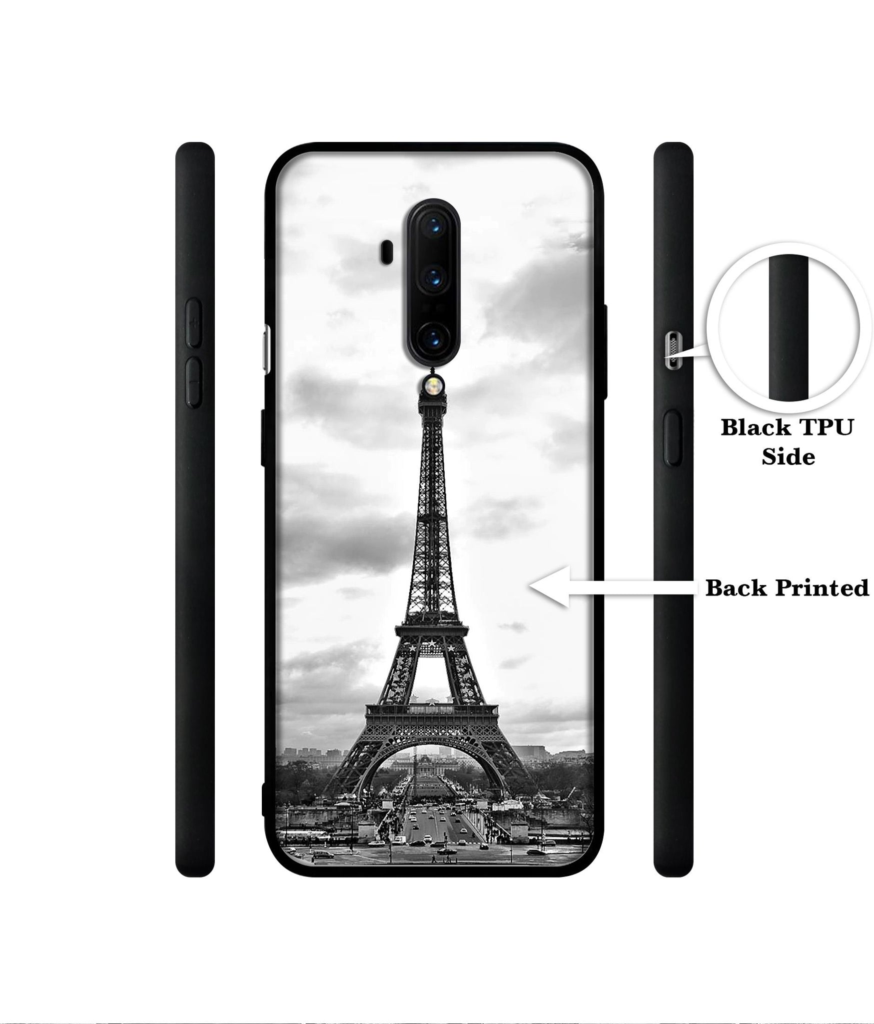 Eiffel Tower Designer 2D Printed Back Case Cover for OnePlus 7T Pro 4G
