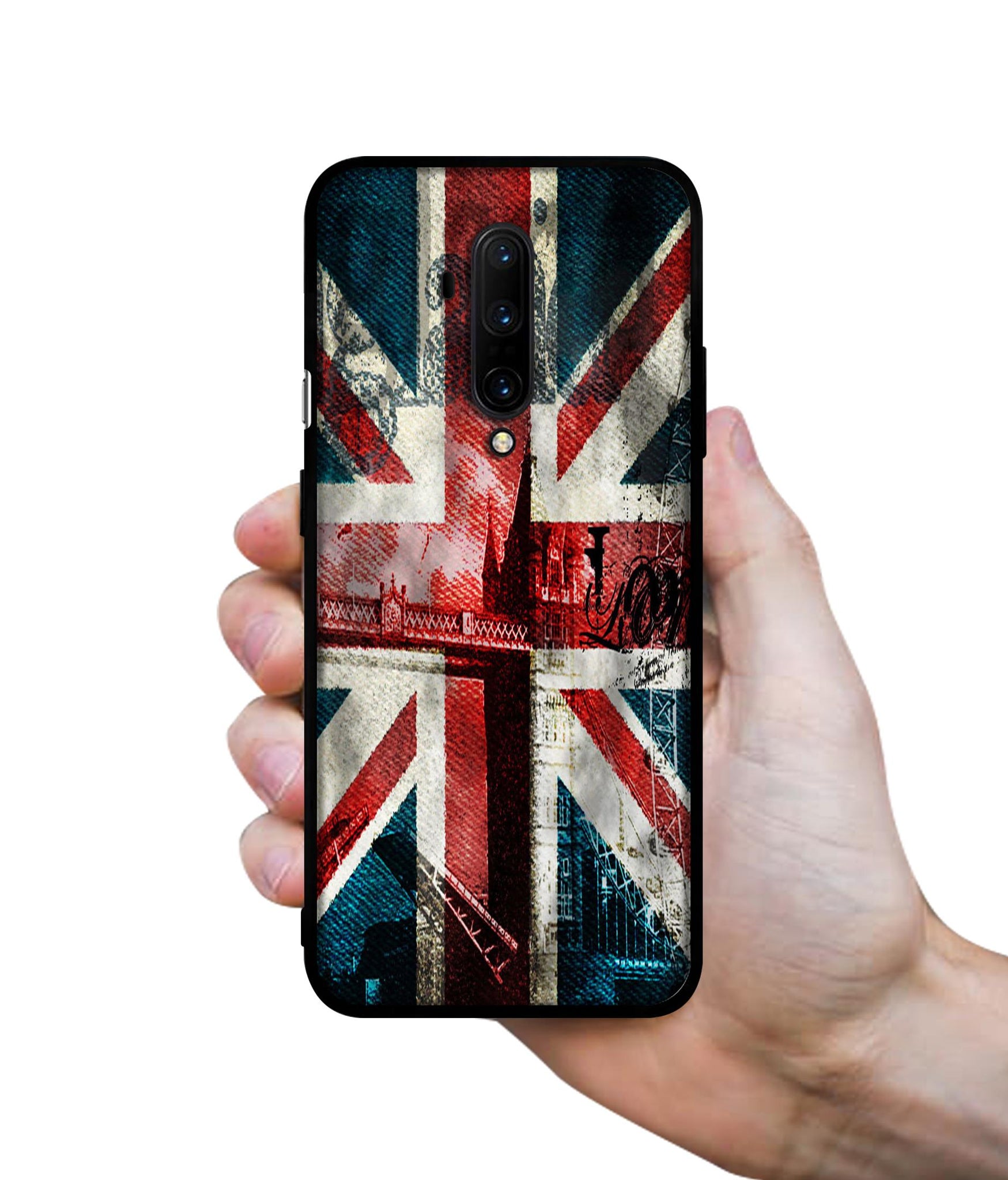 London Flag wallpaper Designer 2D Printed Back Case Cover for OnePlus 7T Pro 4G