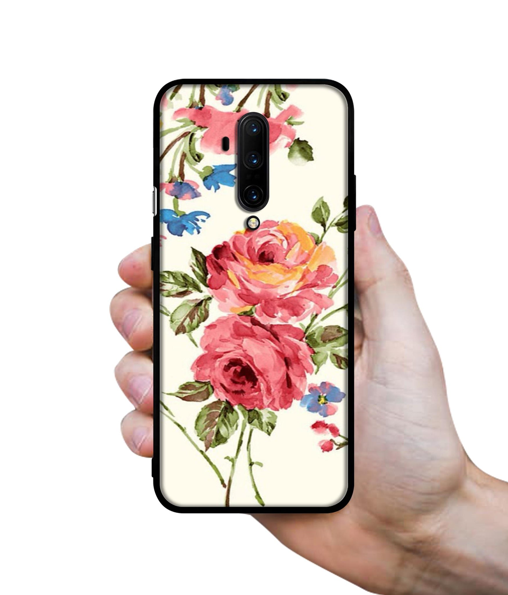 Vintage Painting Flower Designer 2D Printed Back Case Cover for OnePlus 7T Pro 4G