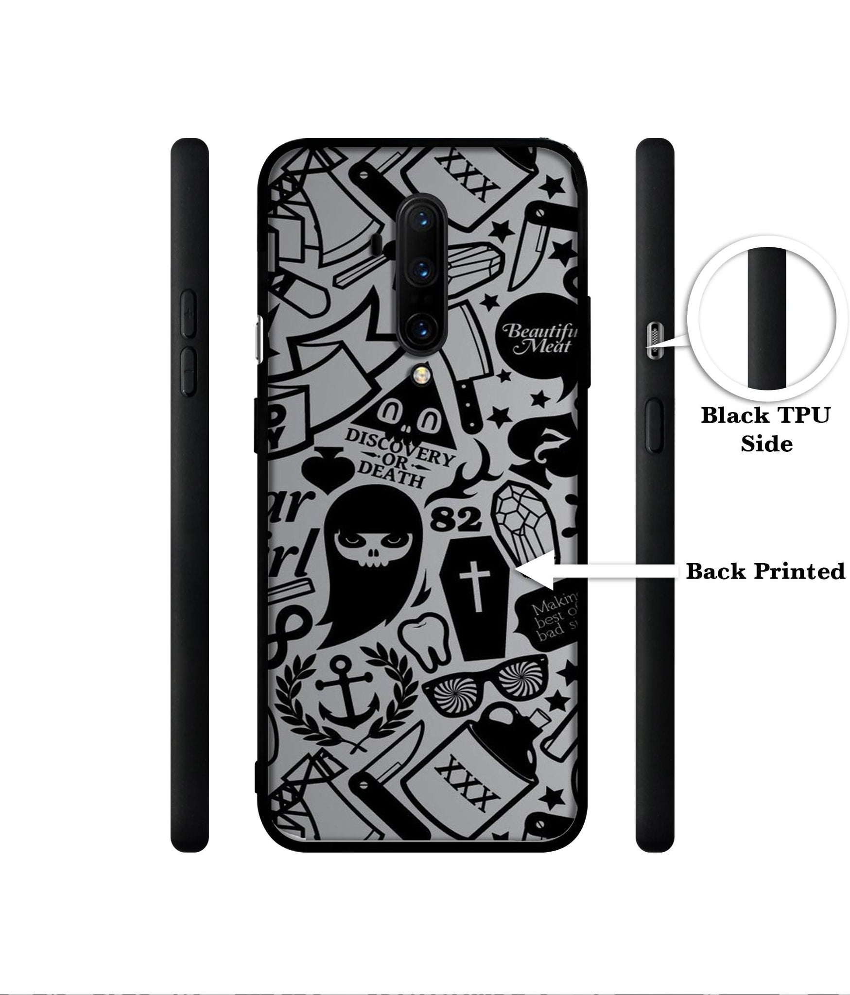 Discover Or Death Designer 2D Printed Back Case Cover for OnePlus 7T Pro 4G